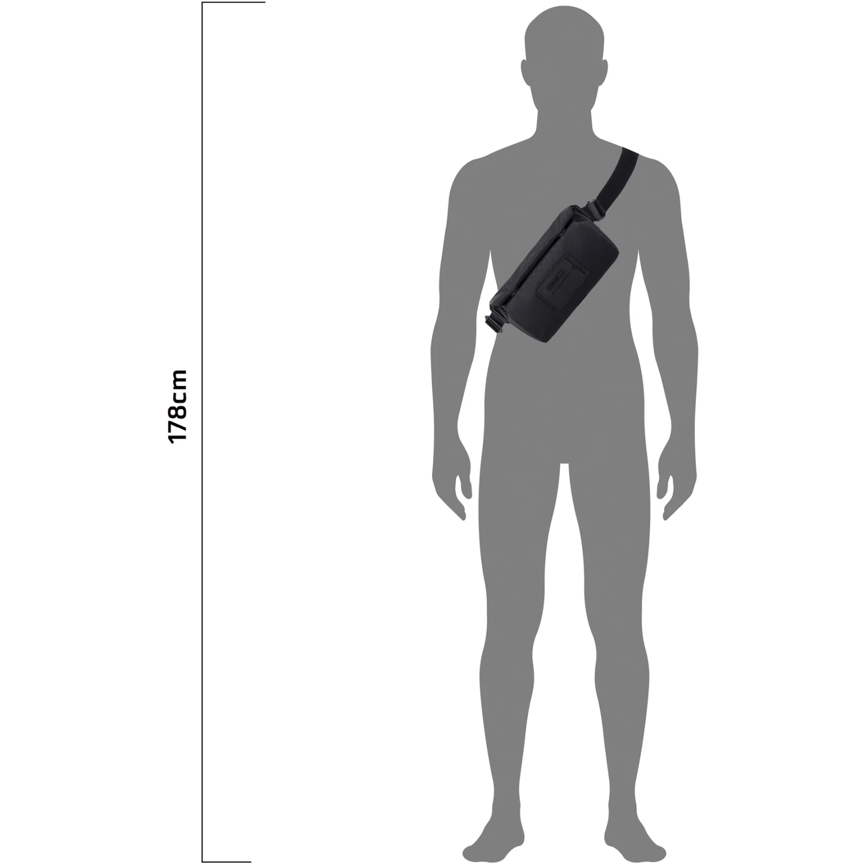 ORTLIEB Metrosphere Sling-Bag - 3L - black embossed | BIKE24