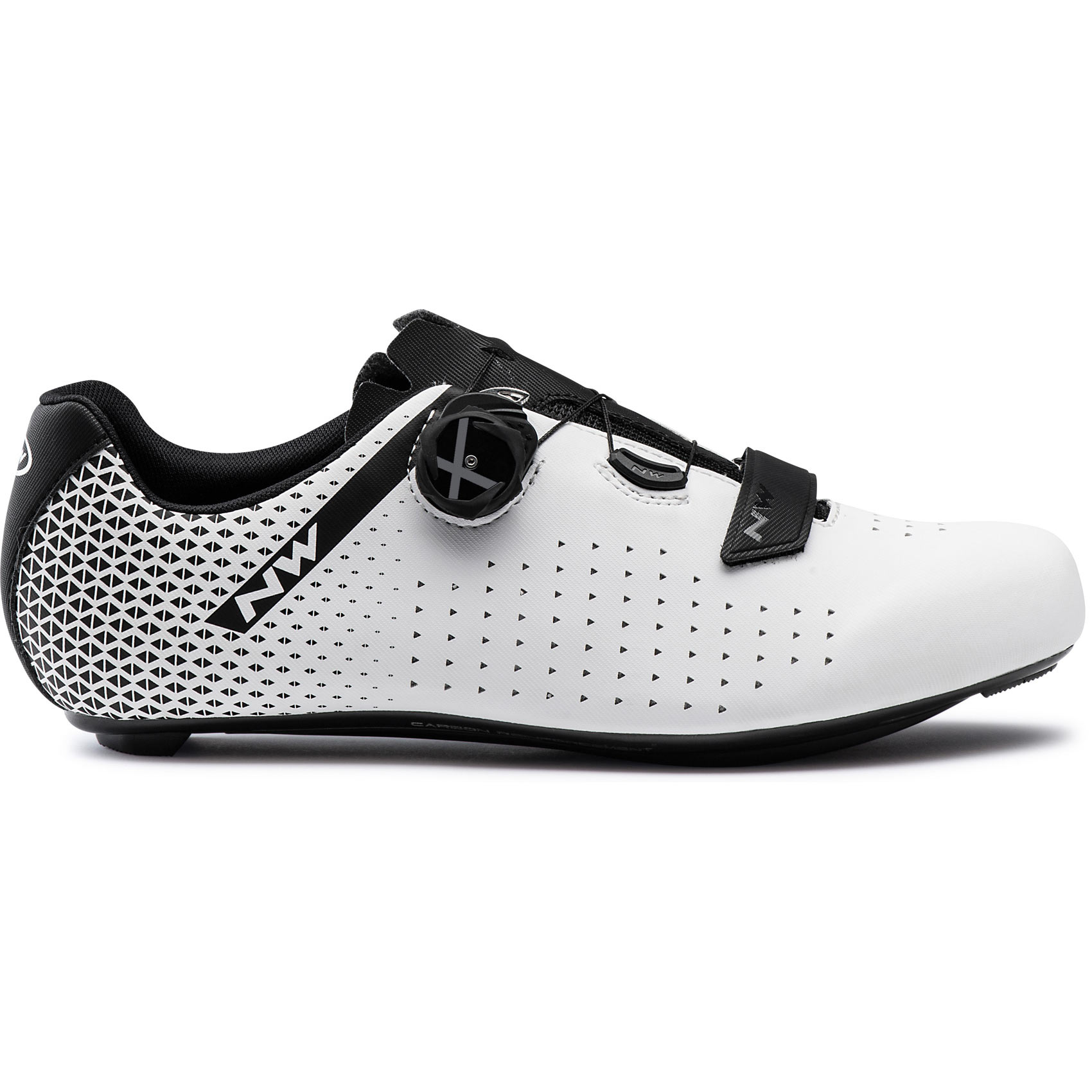 Image of Northwave Core Plus 2 Road Shoes - white/black 51