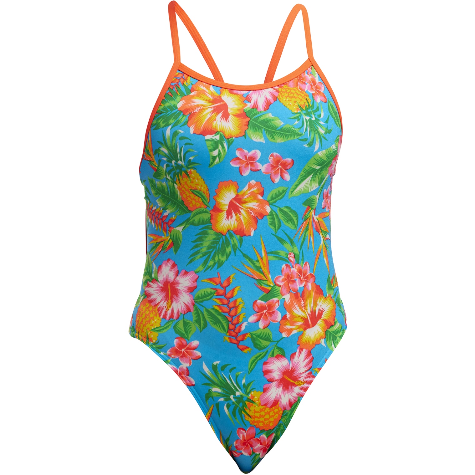 Picture of Funkita Single Strap Eco One Piece Swimsuit Girls - Blue Hawaii