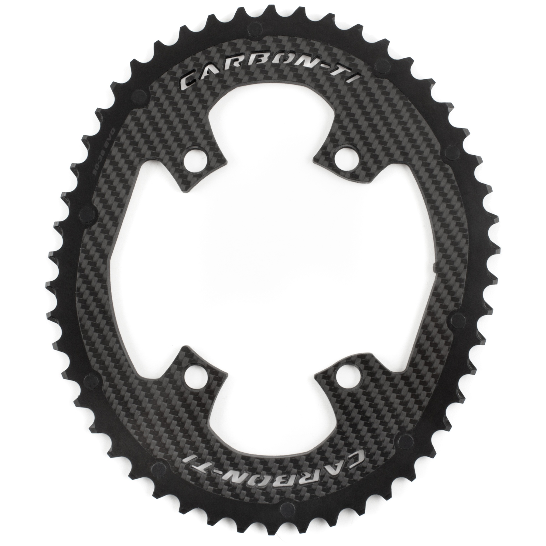Productfoto van Carbon-Ti X-CarboCam EVO Kettingblad - 110mm | Ovaal | Dura Ace R9200