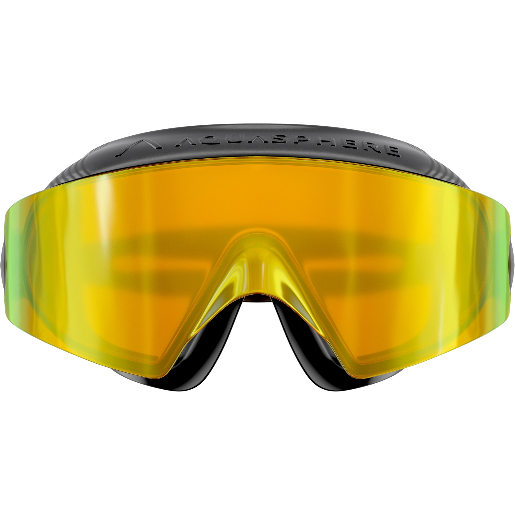Picture of AQUASPHERE Defy Ultra Swim Goggles - Yellow Titanium Mirrored - Black/Bright Yellow