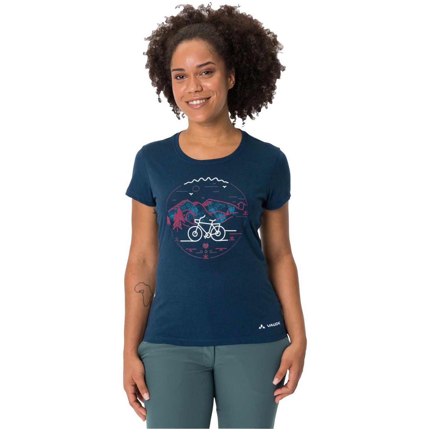 Produktbild von Vaude Cyclist V T-Shirt Damen - dark sea