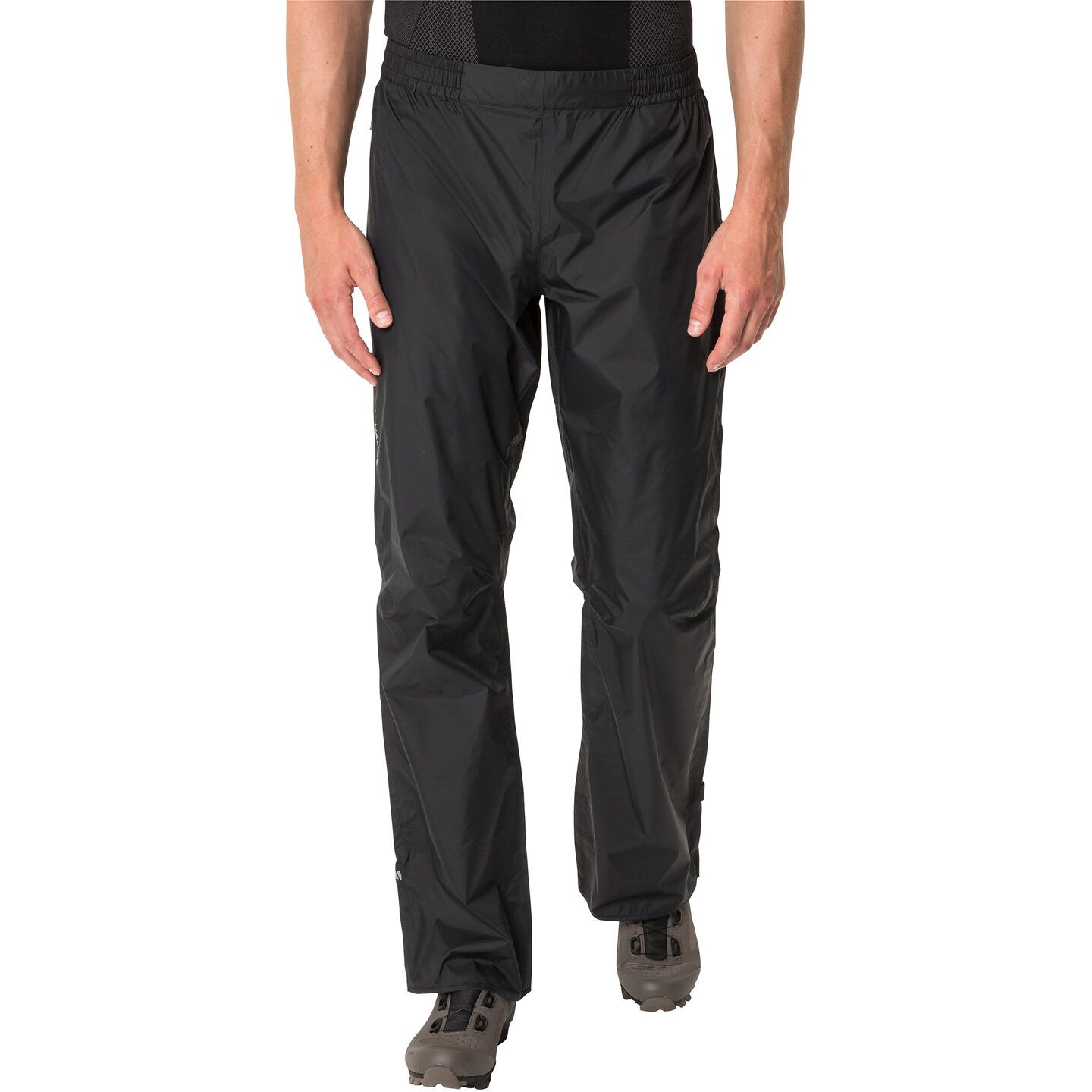 Produktbild von Vaude Drop II Regenhose Herren - Lang - schwarz/schwarz