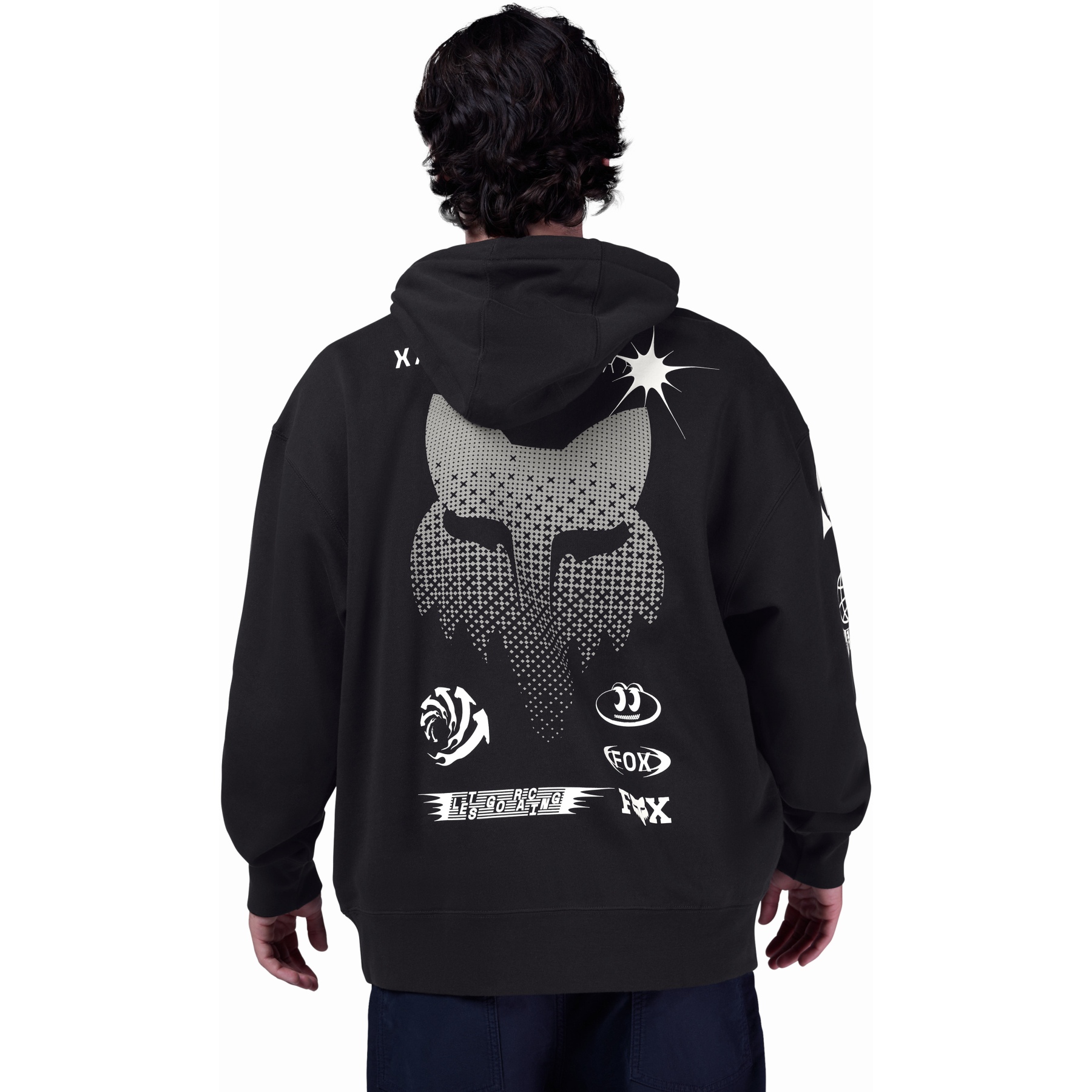 Autorhythm – Untitled FOX Image Cosmo Midweight Oversized Bluza z kapturem Mężczyzna