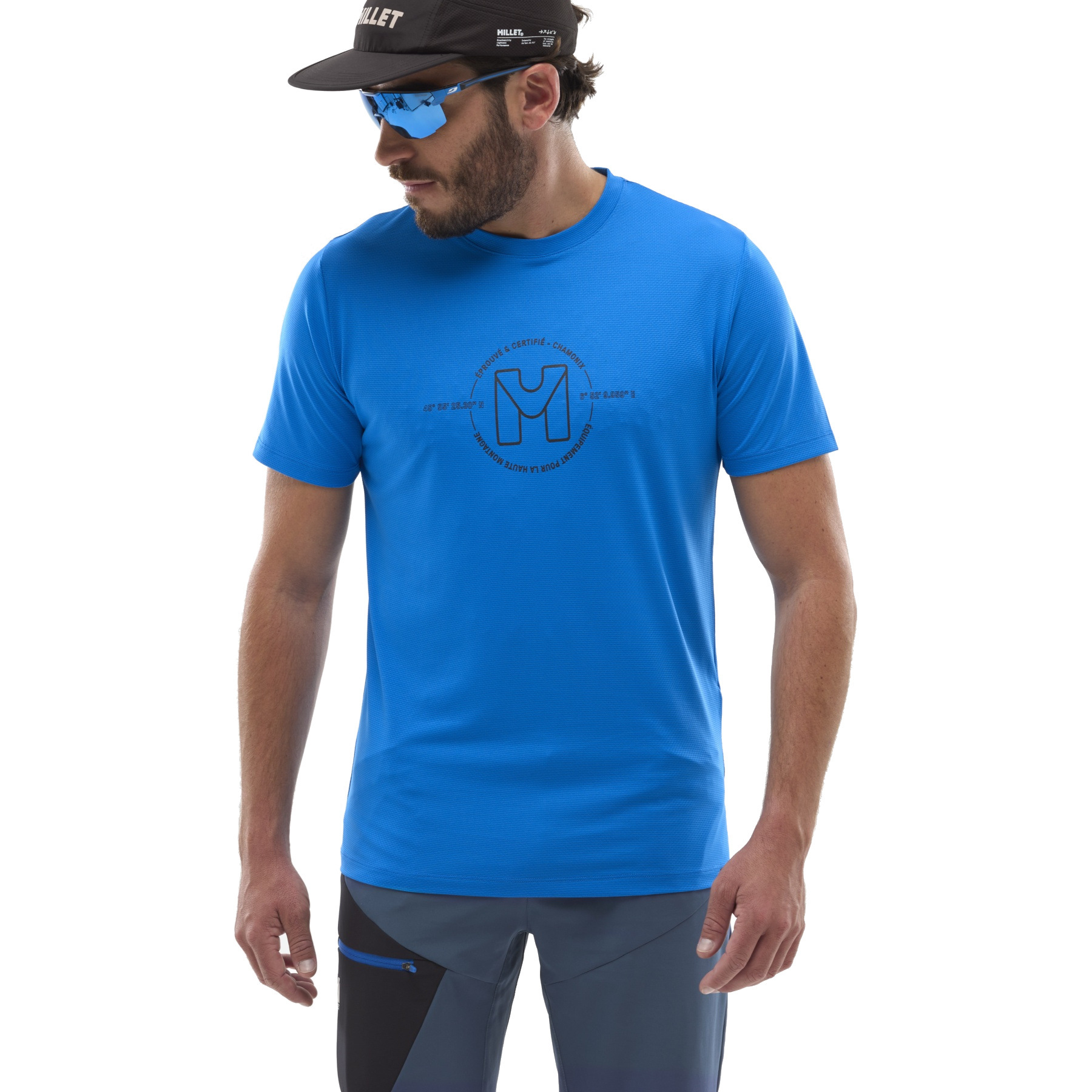 Picture of Millet Ubic Light Short Sleeve T-Shirt Men - Icon Blue