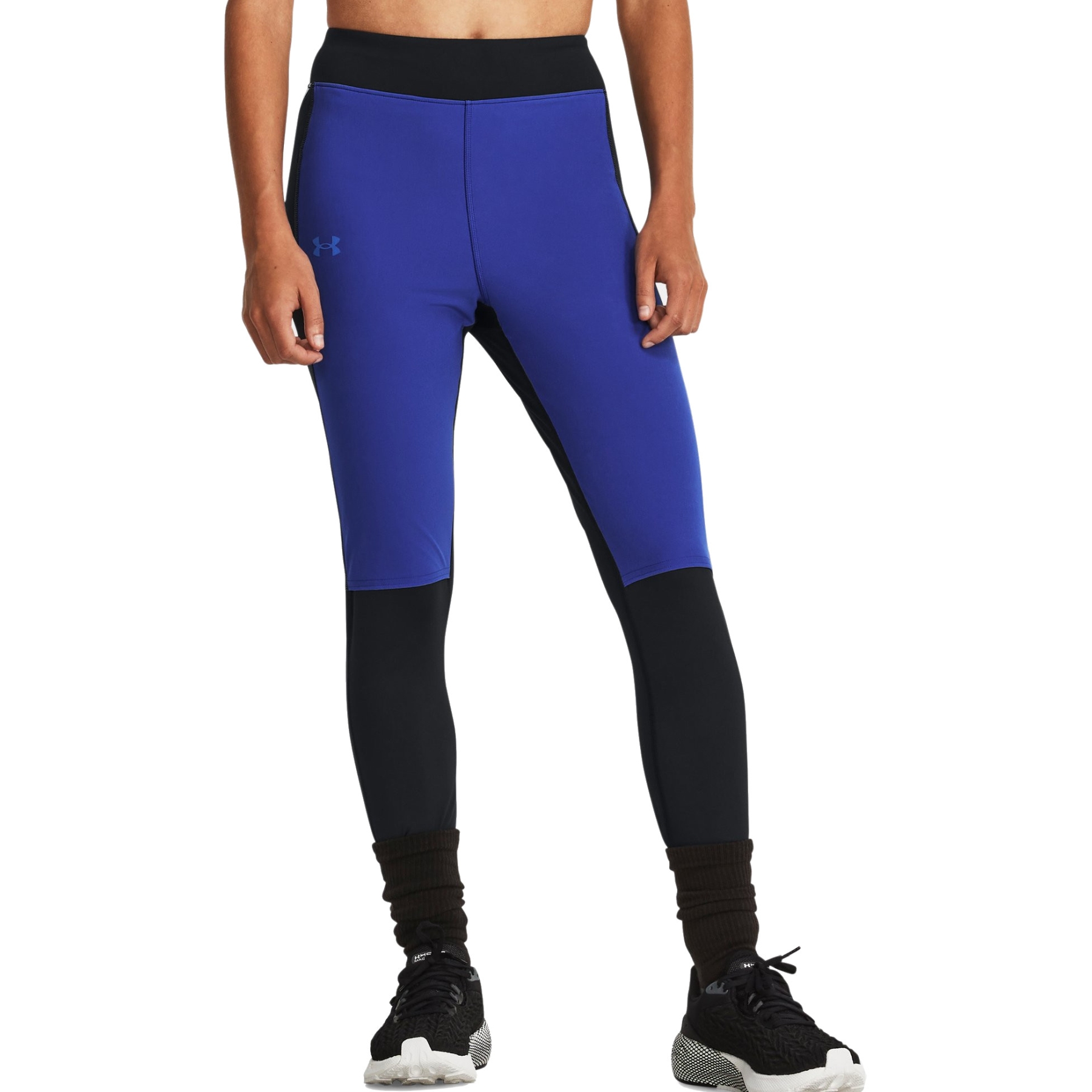 Under Armour UA Qualifier Cold Tights Women - Black/Team Royal