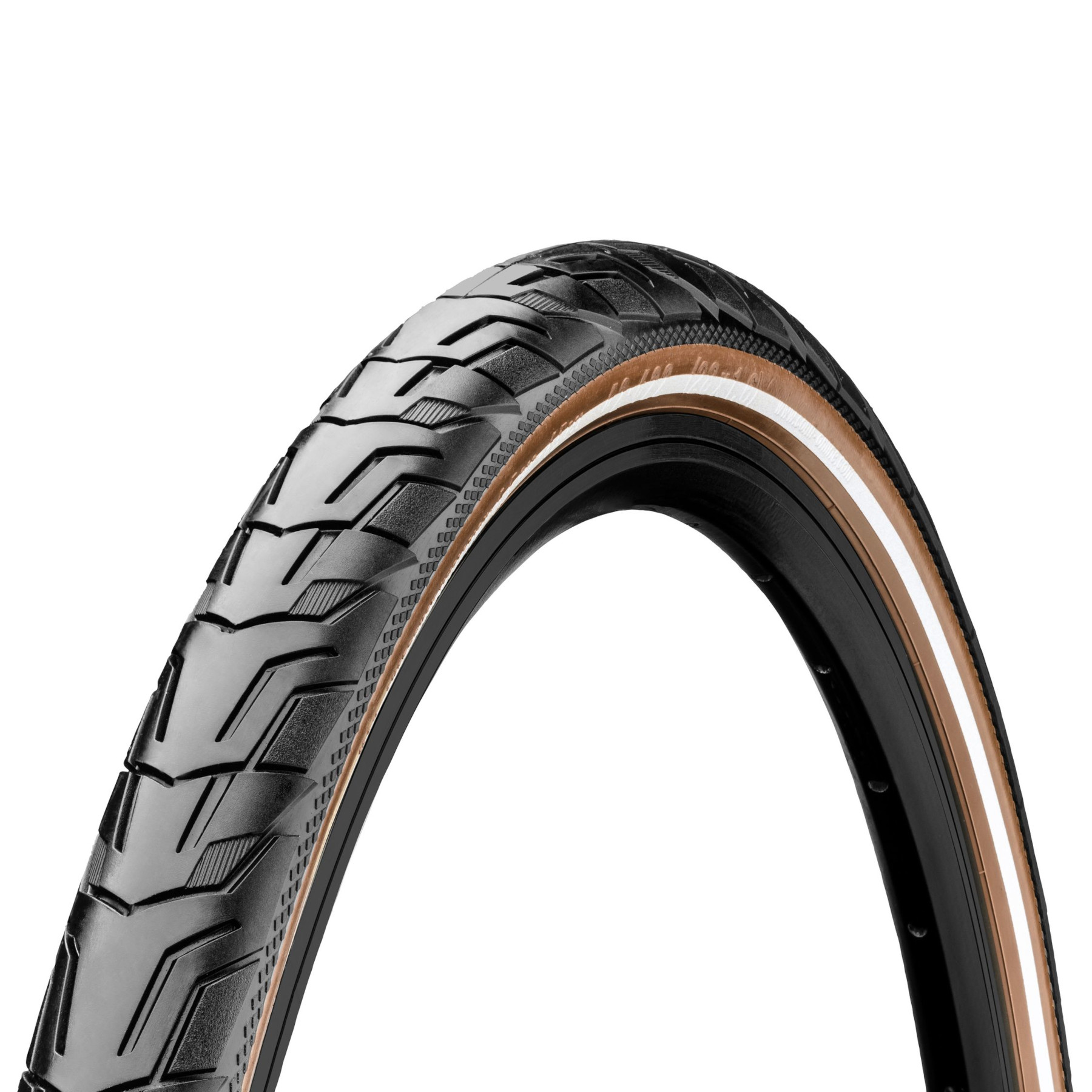 Picture of Continental Ride City Wire Bead Tire - 37-622 | black/brown reflective