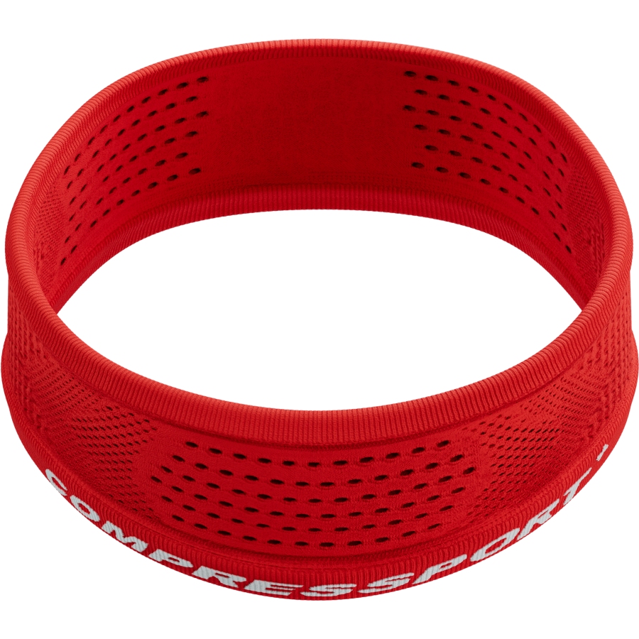 Compressport Thin Headband, Red Unisex Headband