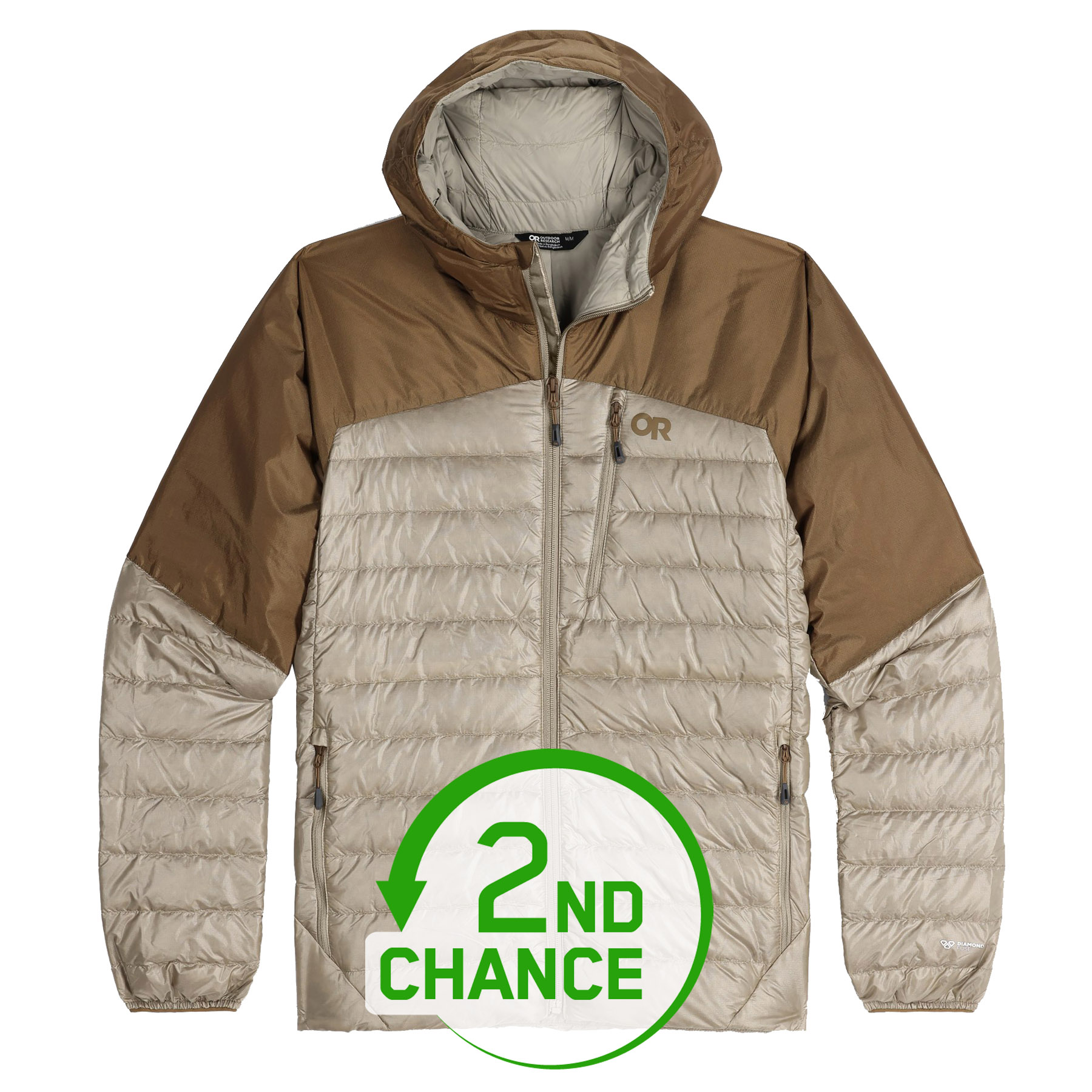 Picture of Outdoor Research Men&#039;s Helium Down Hoodie - pro khaki/coyote - 2nd Choice
