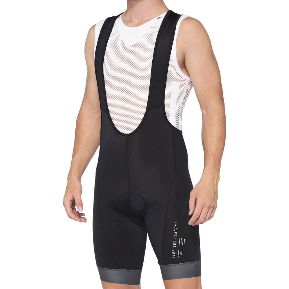 Image de 100% Cuissard à Bretelles Court Cycliste - Exceeda Bib Shorts - Black/Charcoal