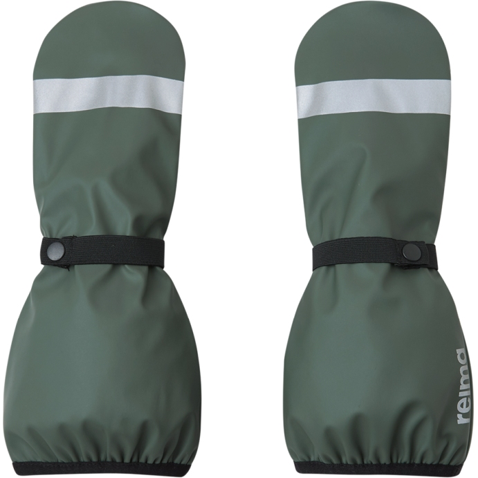 Picture of Reima Puro Rain Mittens Kids - greyish green 8920