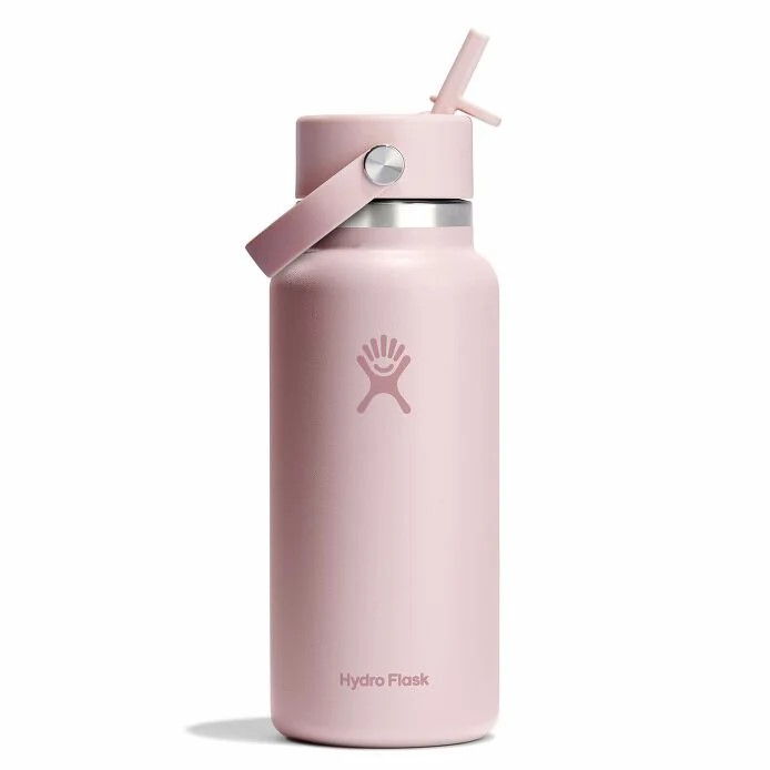 Picture of Hydro Flask 32oz Wide Mouth Insulated Bottle + Flex Straw Cap - 946ml - Tonal Trillium