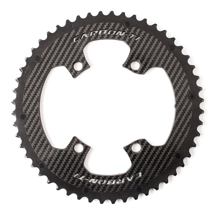Productfoto van Carbon-Ti X-CarboRing EVO Chainring - 110mm - for Dura Ace R9200