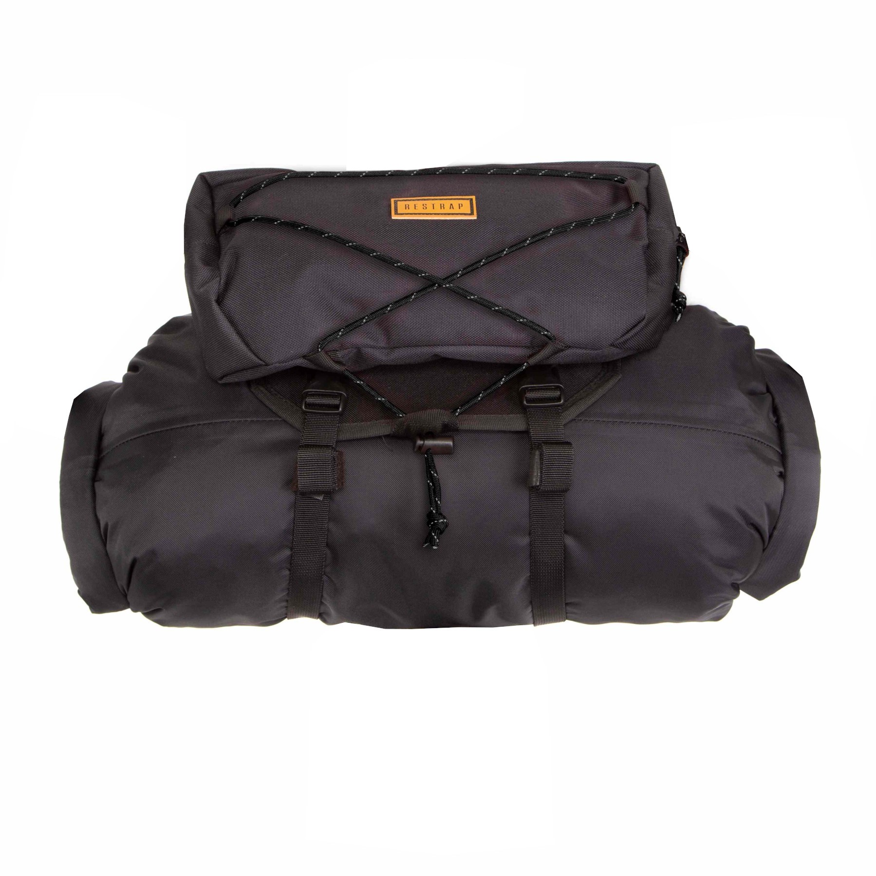Produktbild von Restrap Bar Bag Gepäckrolle mit 14L Packsack und Food Pouch 3L - schwarz