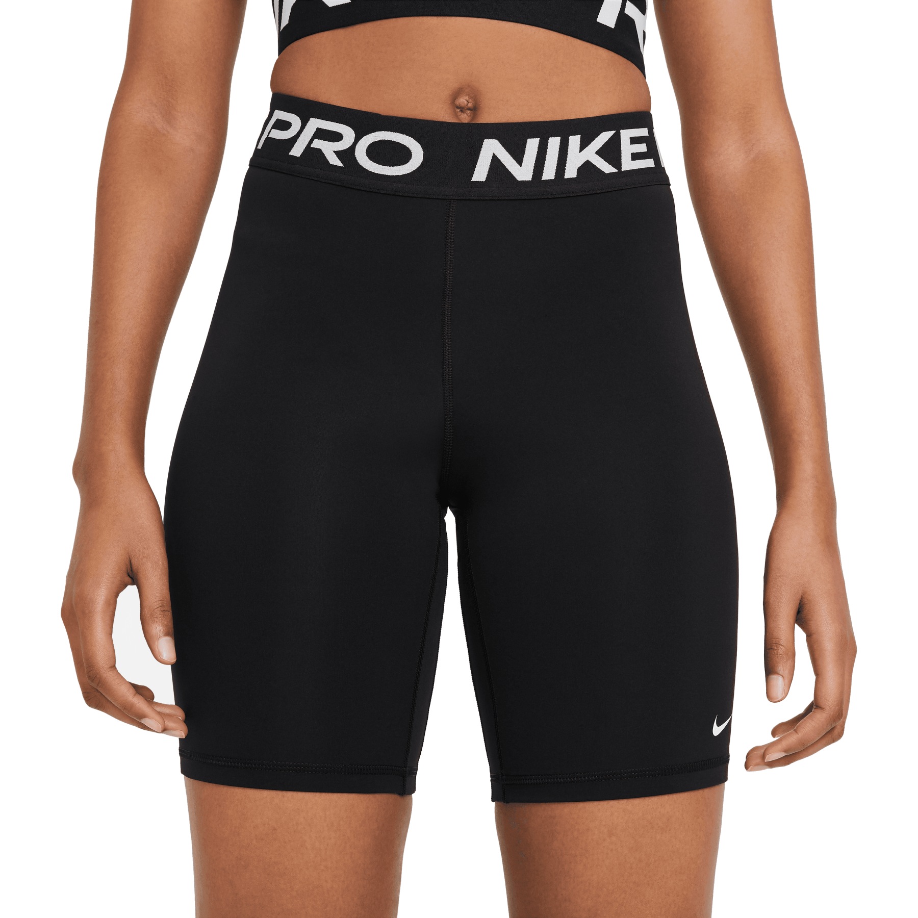 Picture of Nike Pro 365 8&quot; Shorts Women - black/white CZ9840-010