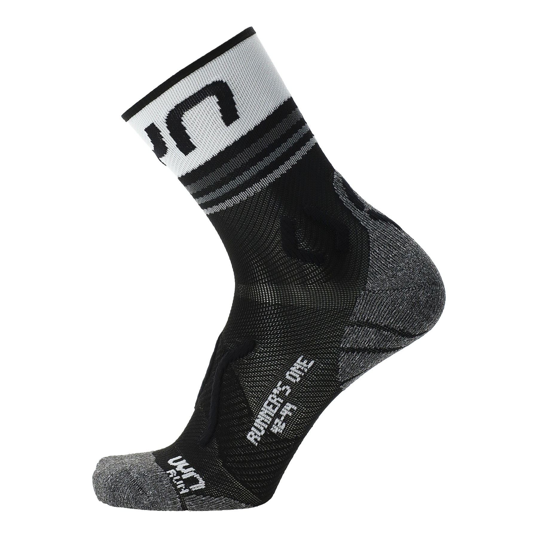 Produktbild von UYN Runner&#039;s One Short Cut Socken Damen - Schwarz/Weiß