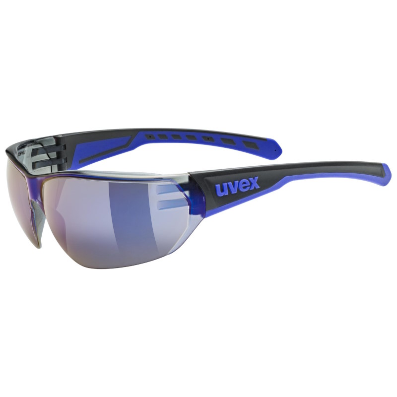 Produktbild von Uvex equate Brille - black-blue matt/mirror blue