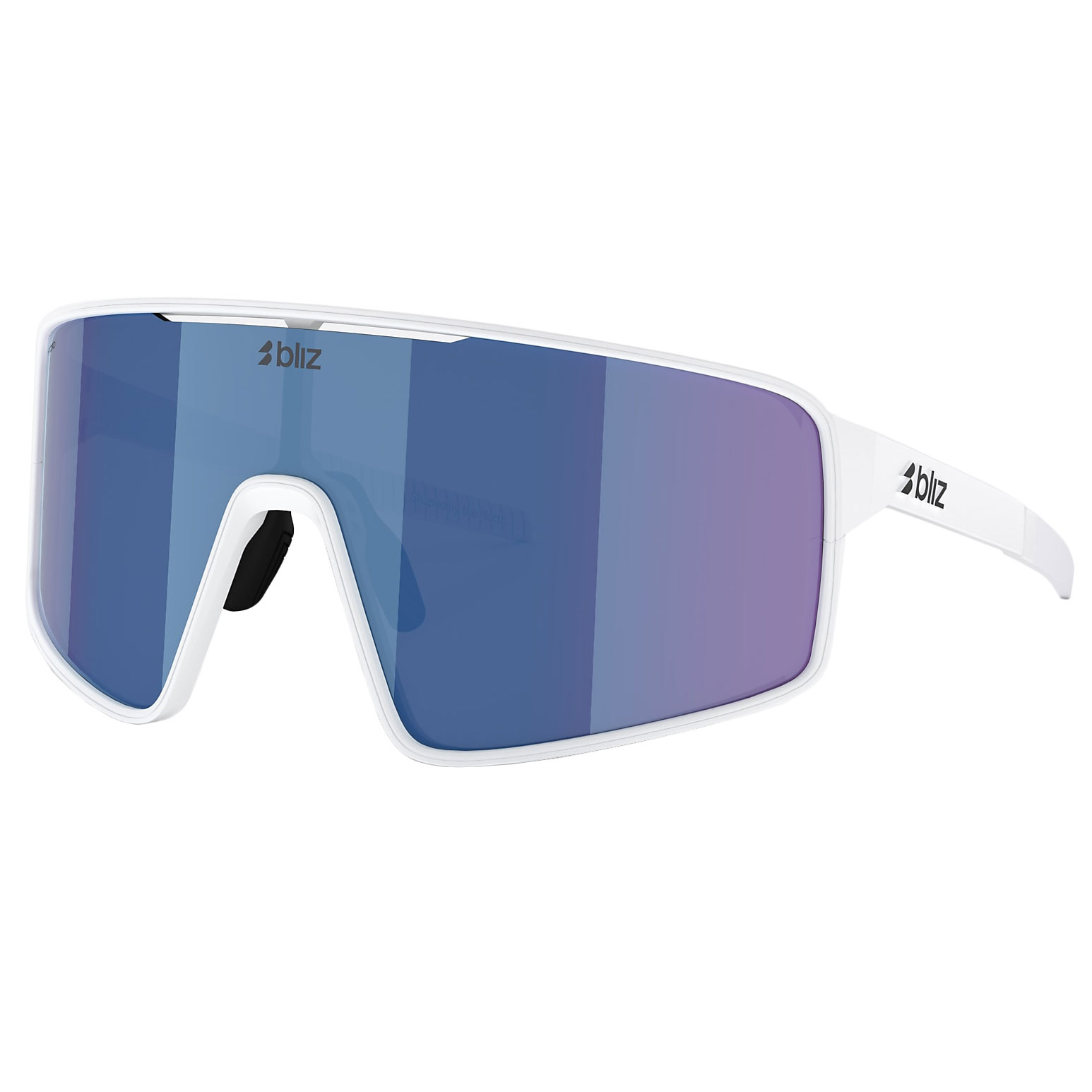 Produktbild von Bliz P001 Small Brille - White / Grey Mirror Blue