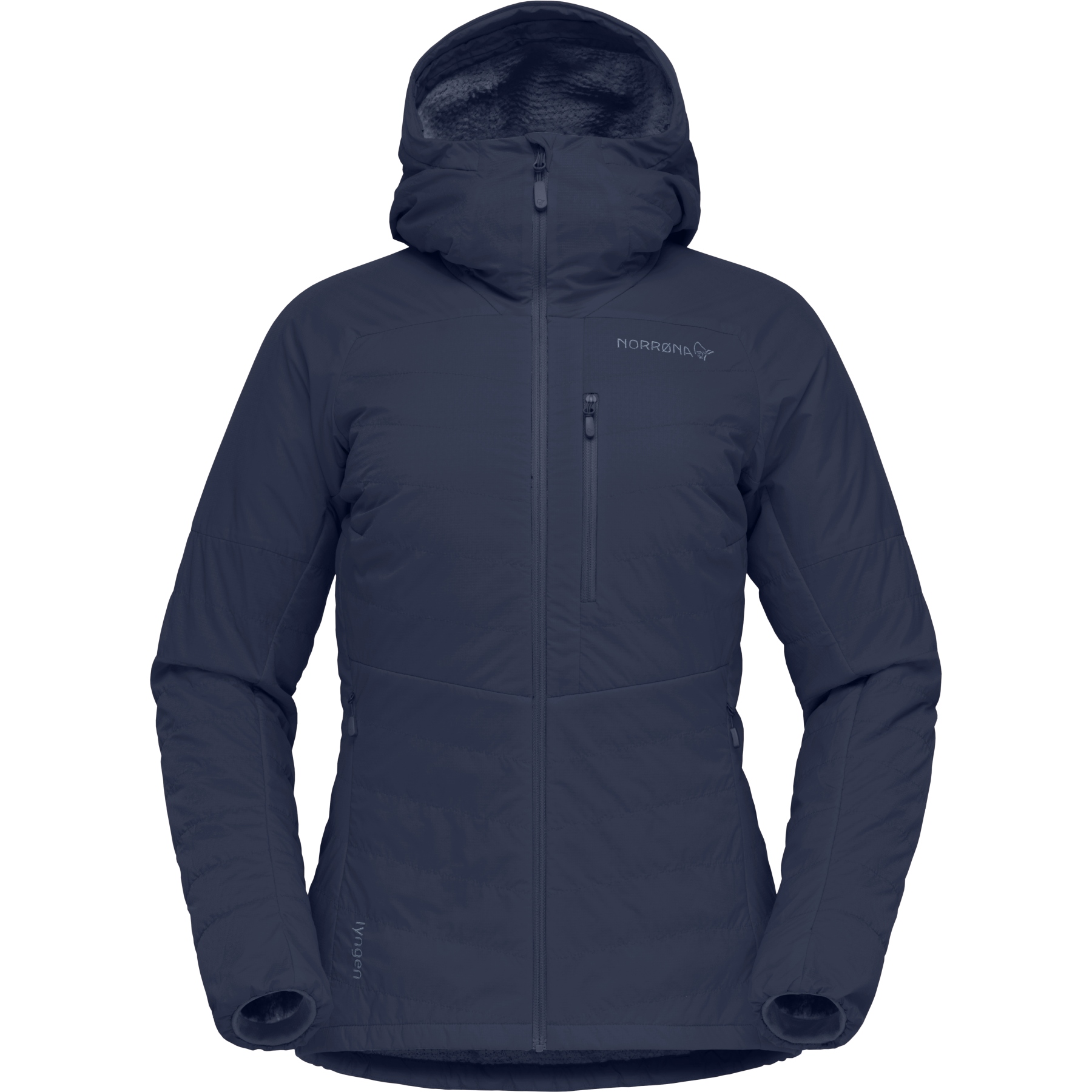 Norrona lyngen Alpha100 Zip Hood Jacket Women - Indigo Night