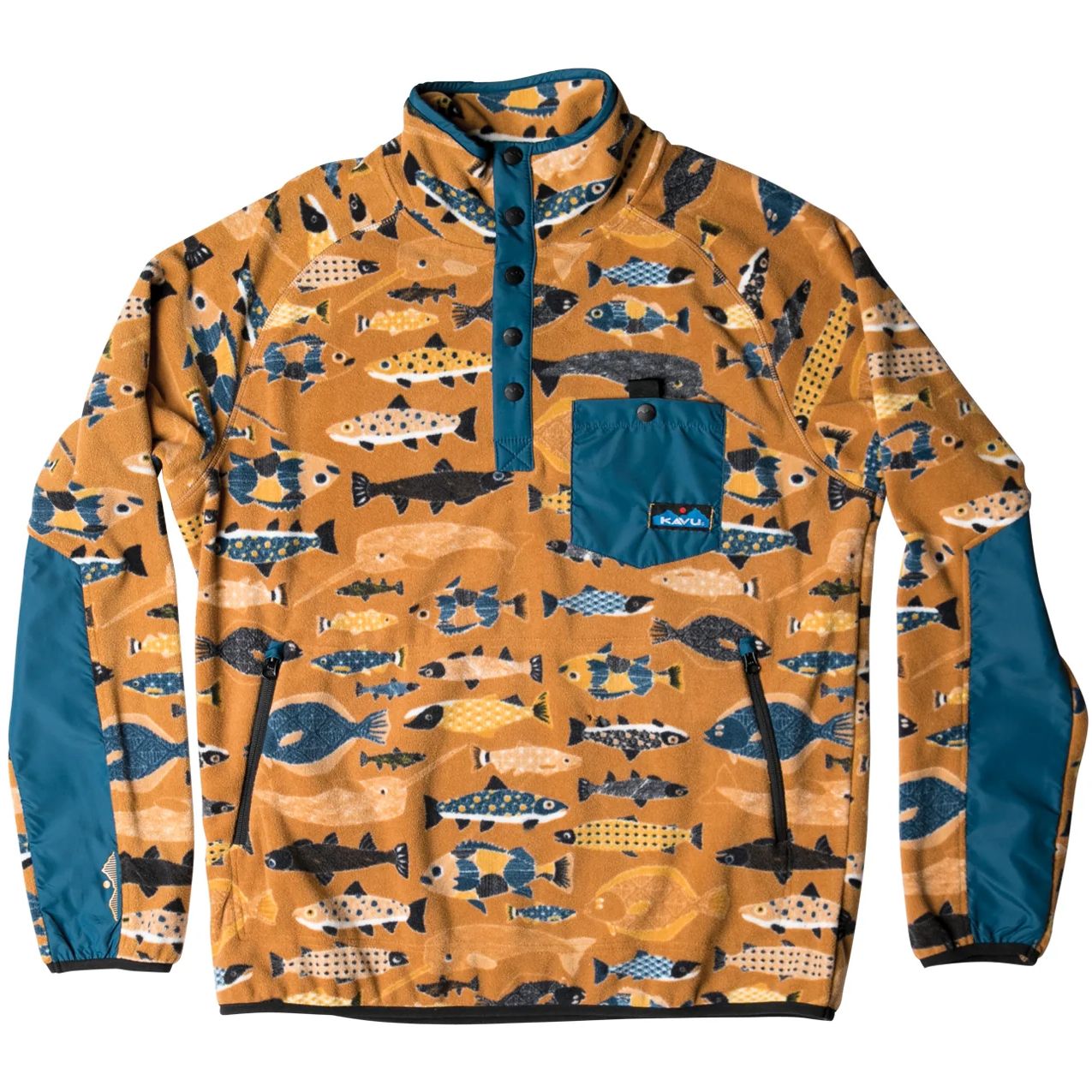 KAVU Teannaway Fleece Trui Heren - Fish Fill | BIKE24