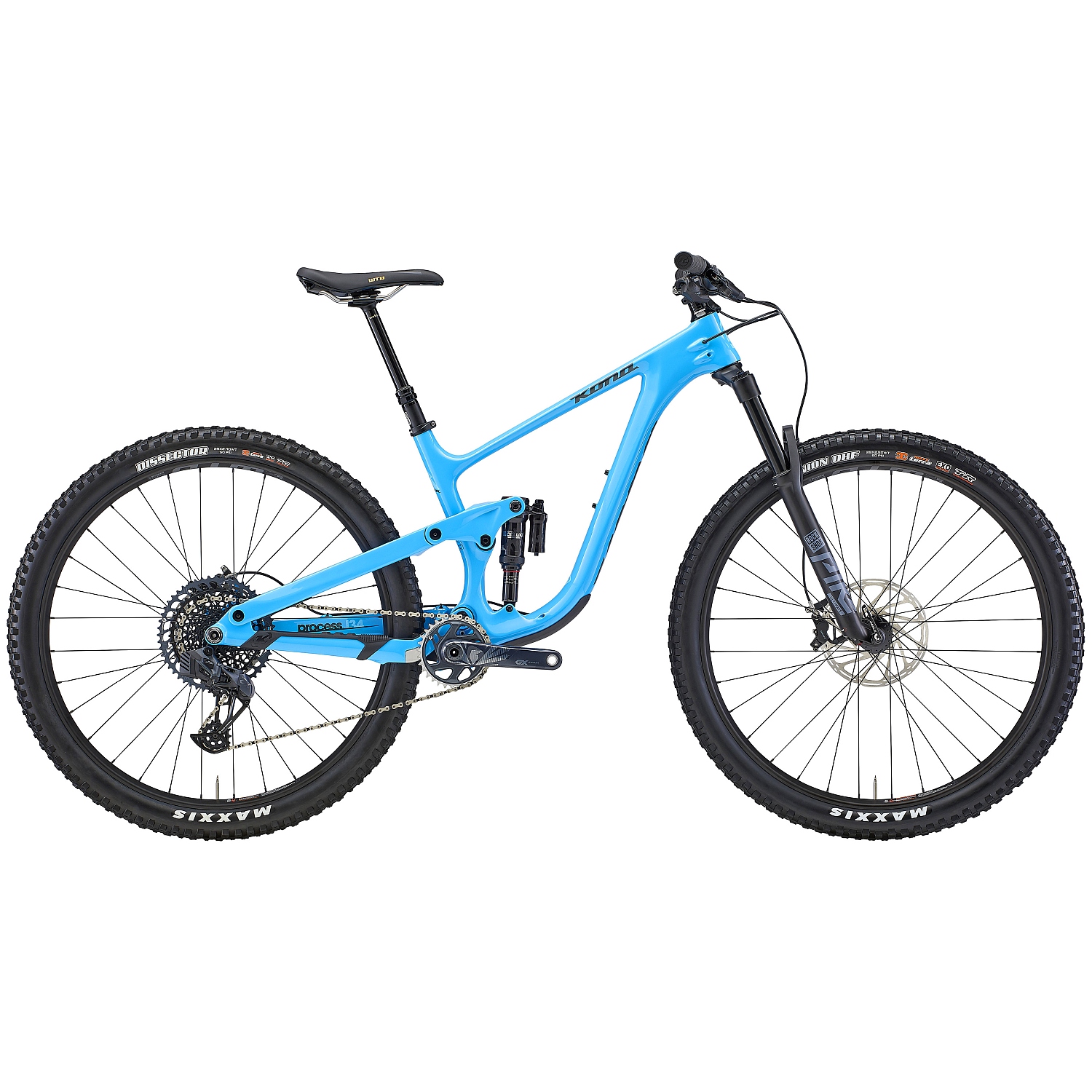 Image of Kona PROCESS 134 CR/DL - 29" Carbon Mountainbike - 2022 - Gloss Azure Blue