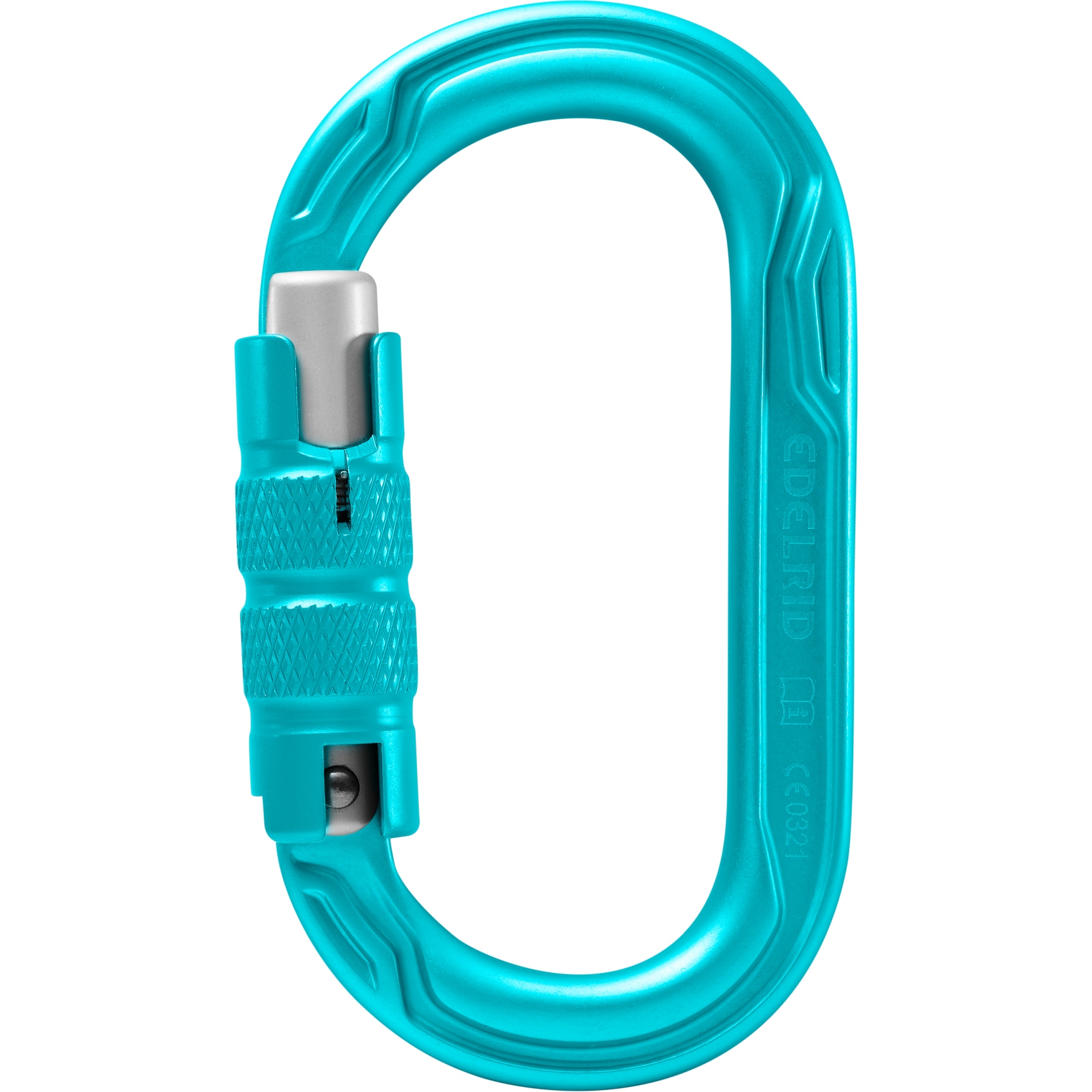 Picture of Edelrid Oval Power 2500 Triple II Carabiner - icemint