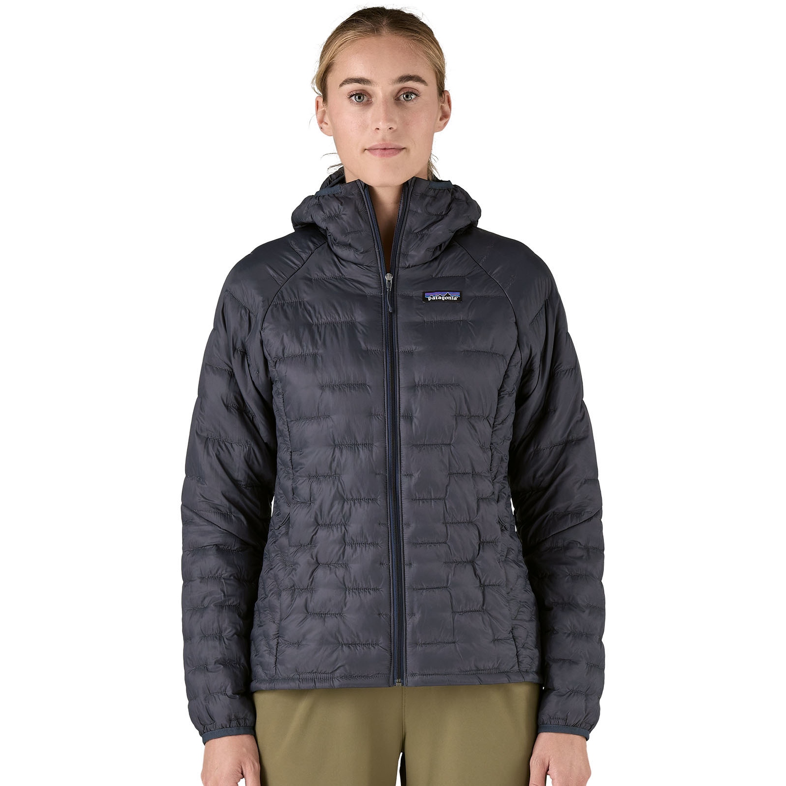 Produktbild von Patagonia Micro Puff Kapuzenjacke Damen - Smolder Blue
