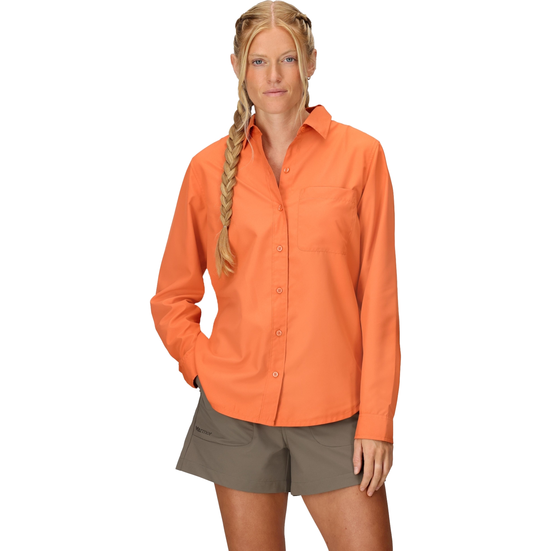 Picture of Marmot AirExchange SolarShield Longsleeve Shirt Women - pomelo