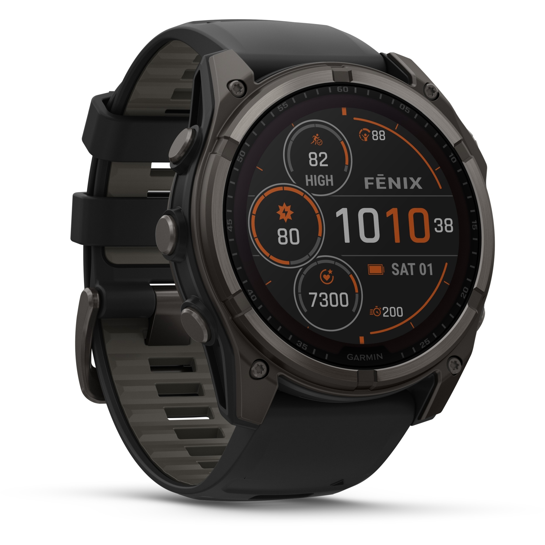 Garmin Fēnix® E – Orologio Smartwatch GPS Multisport Premium 47 Mm, Display AMOLED, Batteria Lunga Durata, Acciaio Grigio Ardesia
