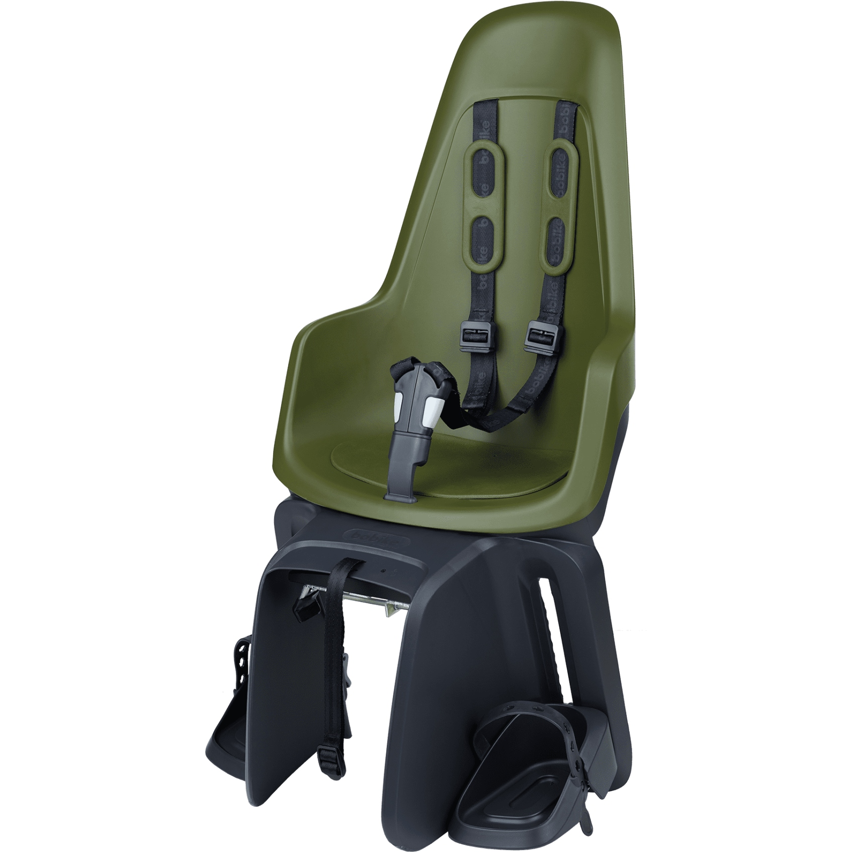 Productfoto van Bobike ONE maxi Fietsstoeltje voor Kinderen - Bagagedrager-Bevestiging - Olive Green