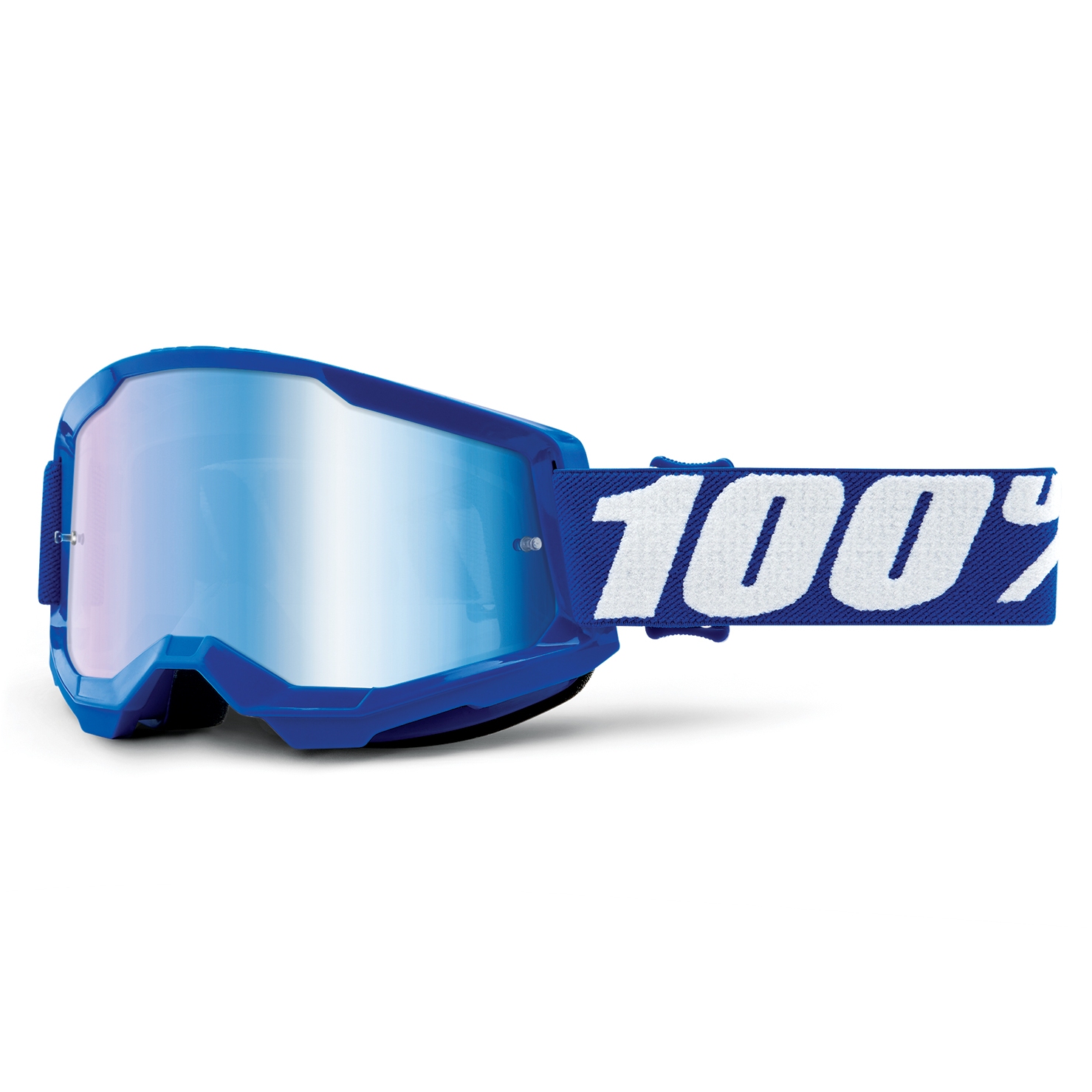 Produktbild von 100% Strata 2 Goggle - Mirror Lens - Blau / Blau