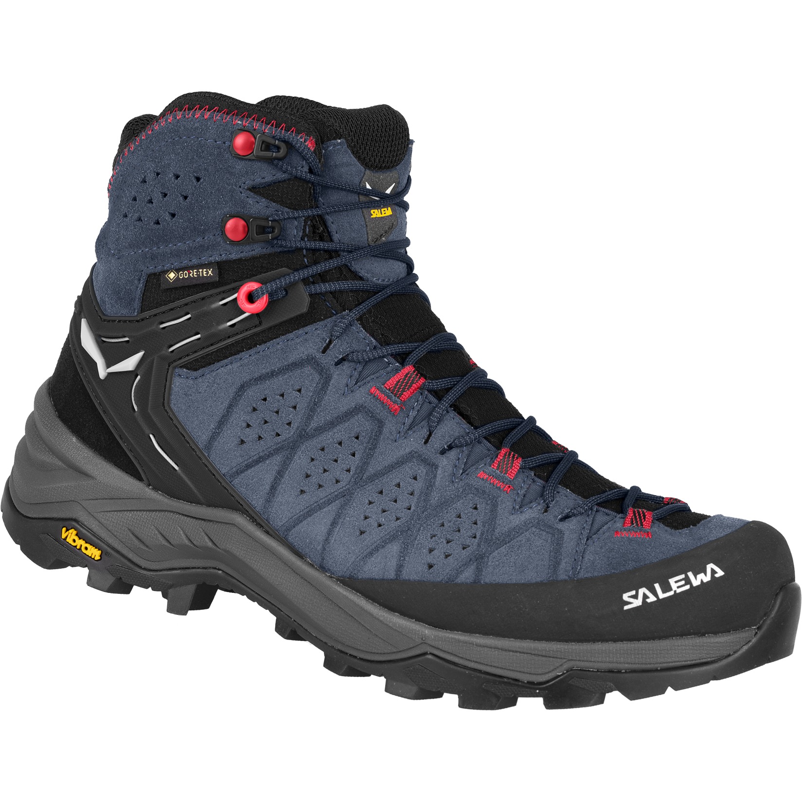 Picture of Salewa Alp Trainer 2 Mid GTX Hiking Shoes Women - java blue/fluo coral 8760
