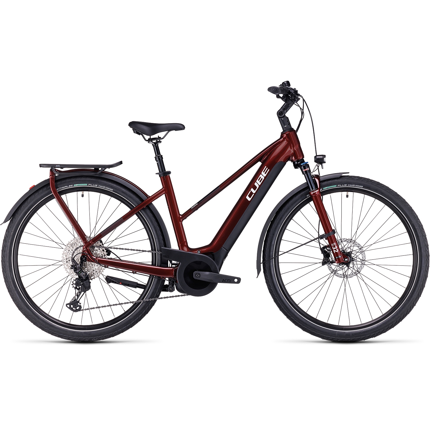 Produktbild von CUBE TOURING HYBRID EXC 625 - Damen Trekking E-Bike - 2024 - red / white