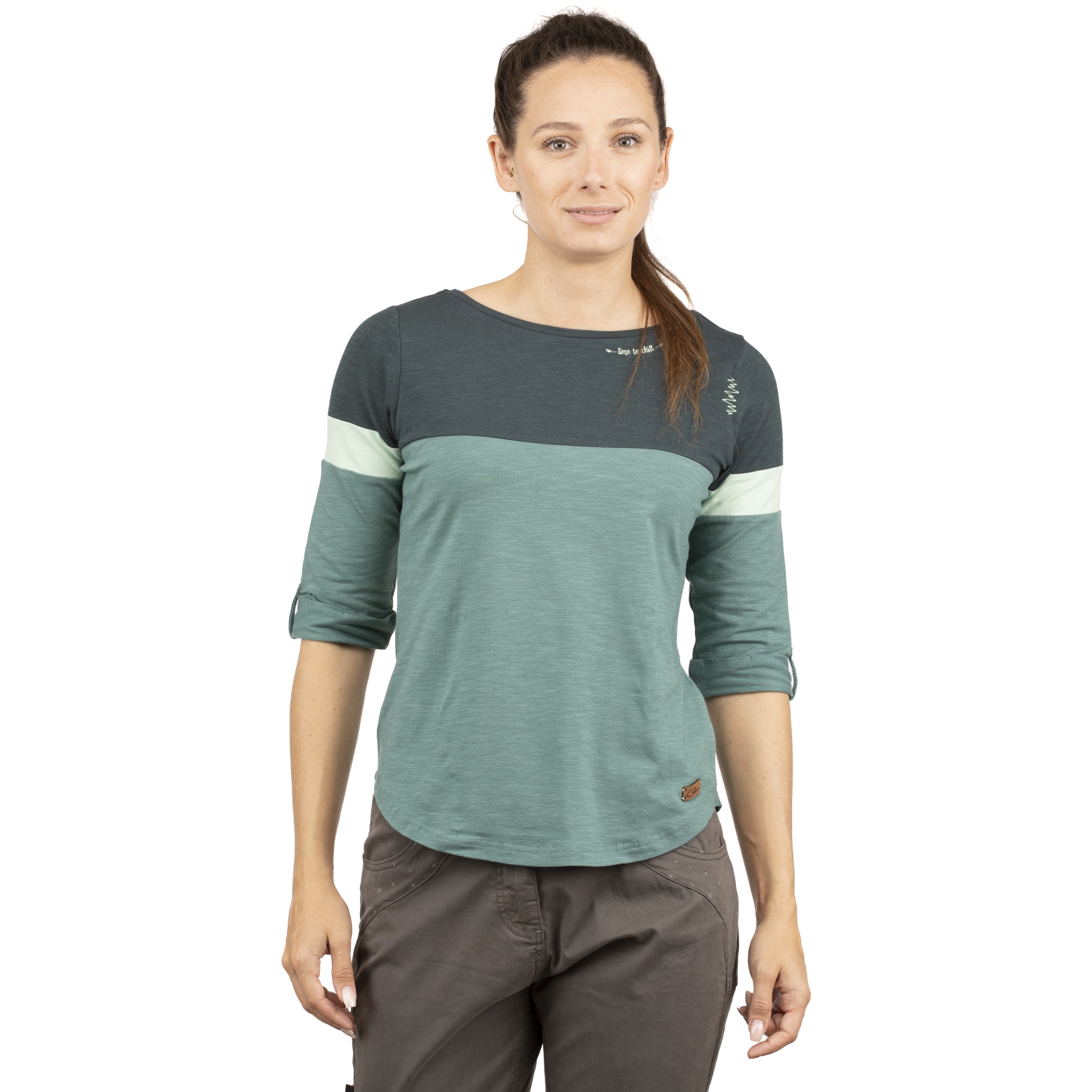 Picture of Chillaz Balanced 3/4 Sleeve Shirt Women - dark green