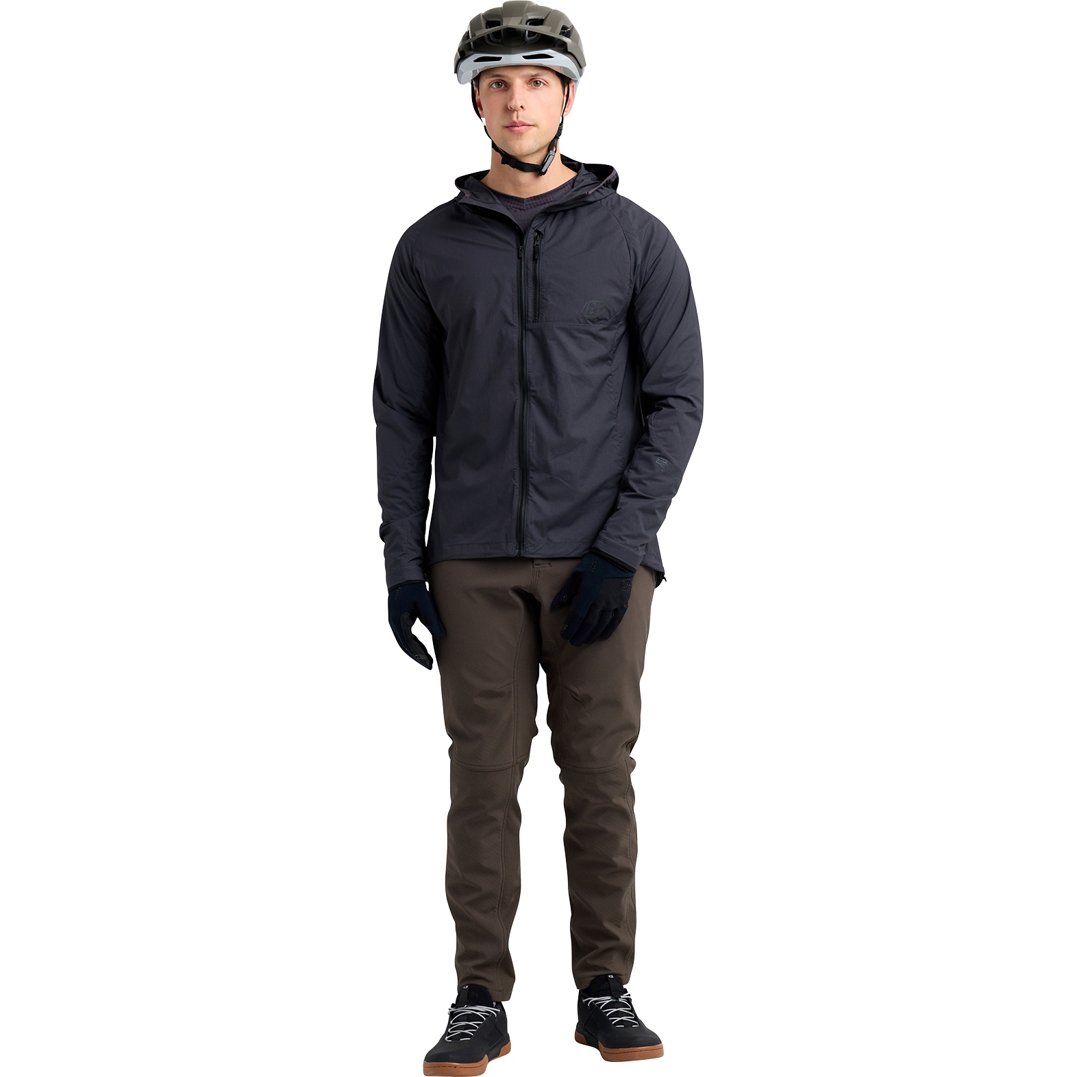 Troy Lee Designs Drift Windbreaker Jacket Men - Mono Carbon