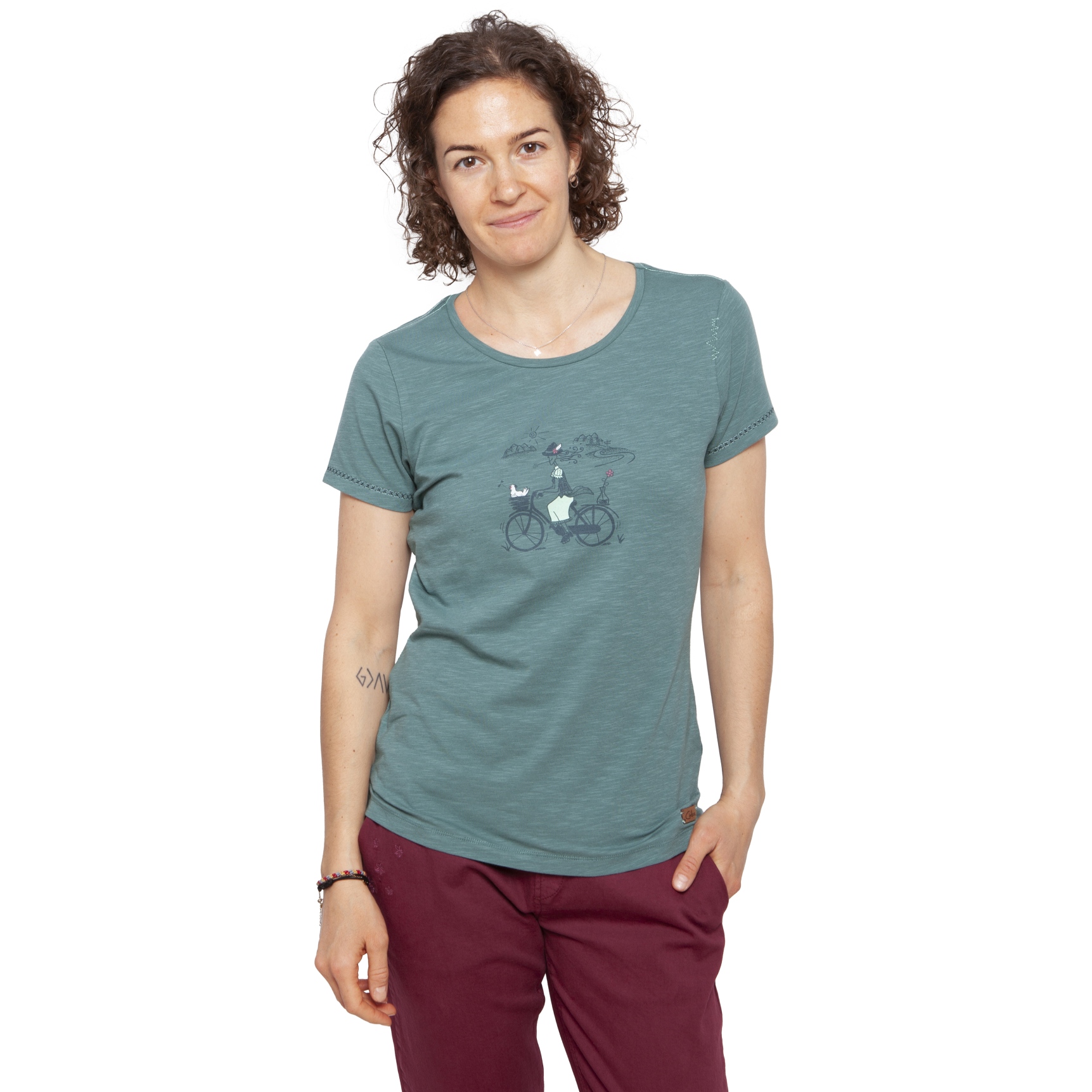 Productfoto van Chillaz Gandia Tyrolean Trip T-Shirt Dames - dark green