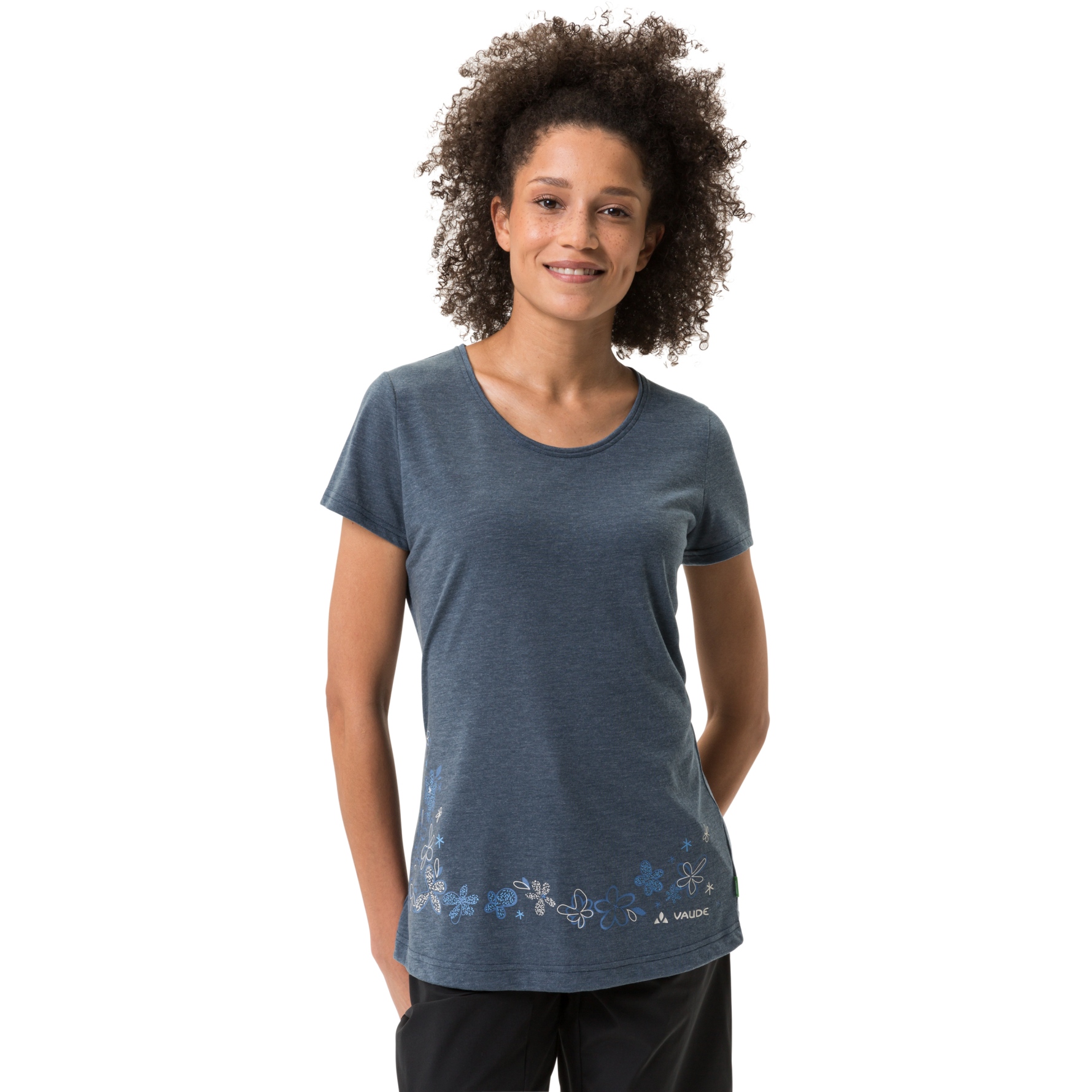 Produktbild von Vaude Skomer Print Damen T-Shirt II - dark sea/dark sea