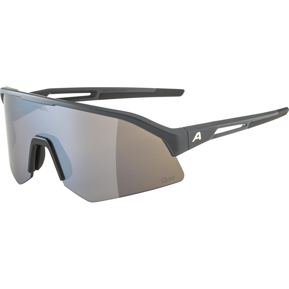 Picture of Alpina Sonic HR Q-LITE Glasses - midnight-grey matt / mirror silver