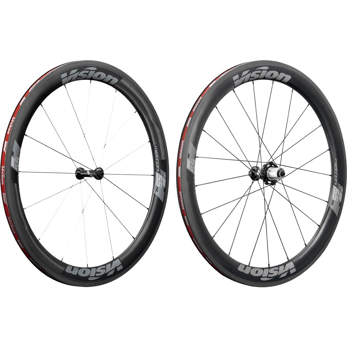Picture of Vision Metron 55 SL Carbon Wheelset - Tubeless Ready - Clincher - Shimano HG