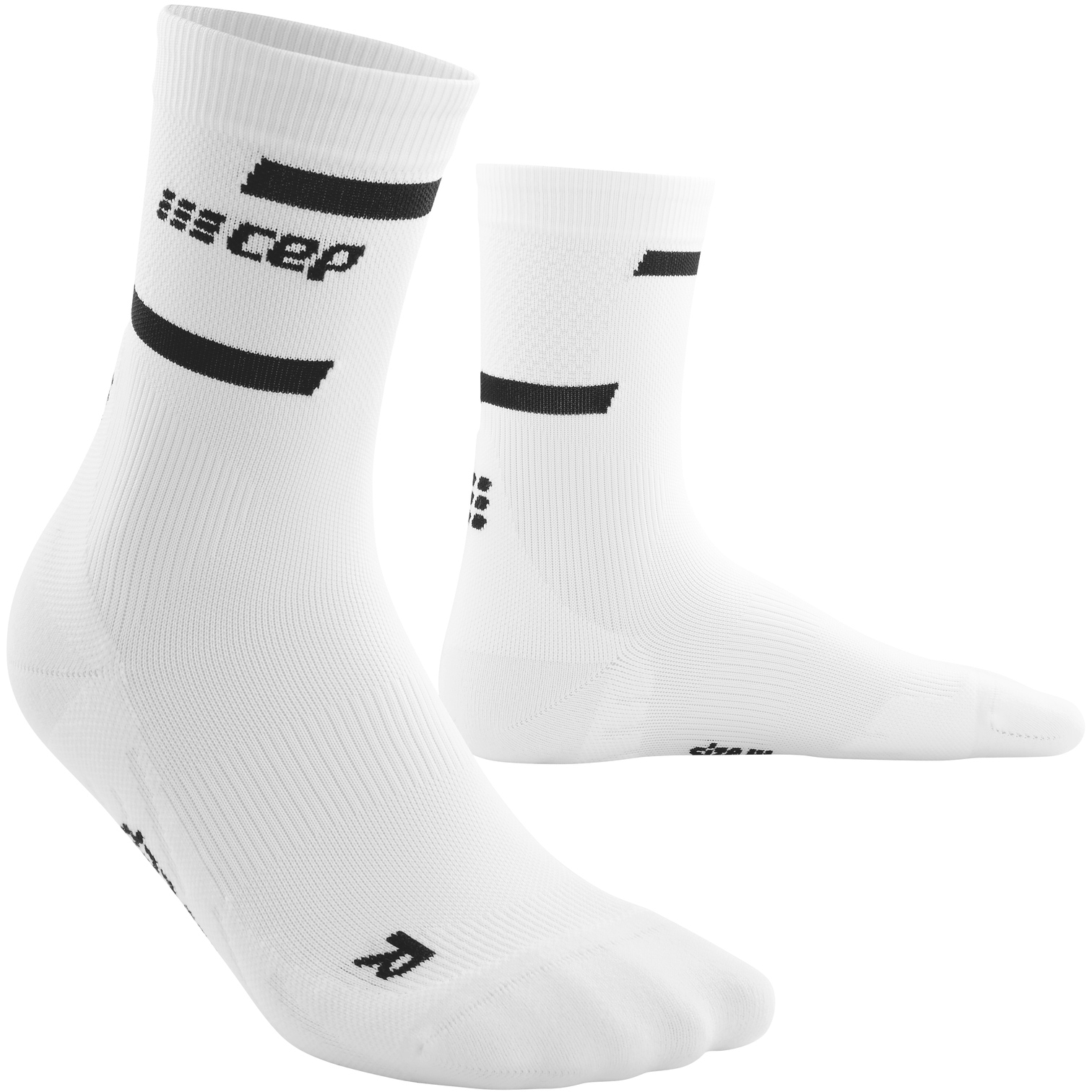 Image of CEP The Run Mid Cut Compression Socks V4 Women - white