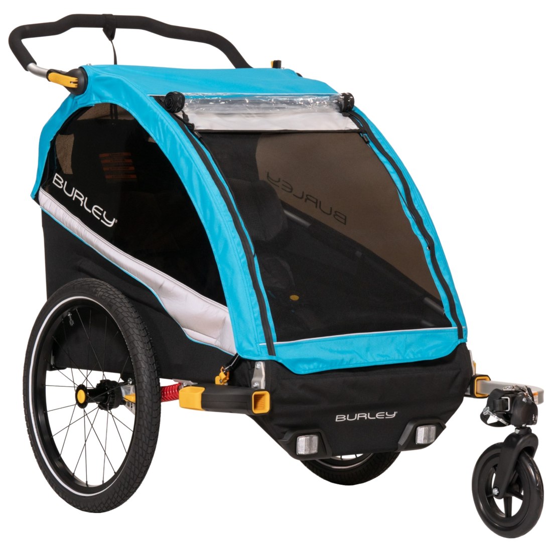 Picture of Burley D&#039; Lite X Bike Trailer for 1-2 Kids incl. Cover - aqua