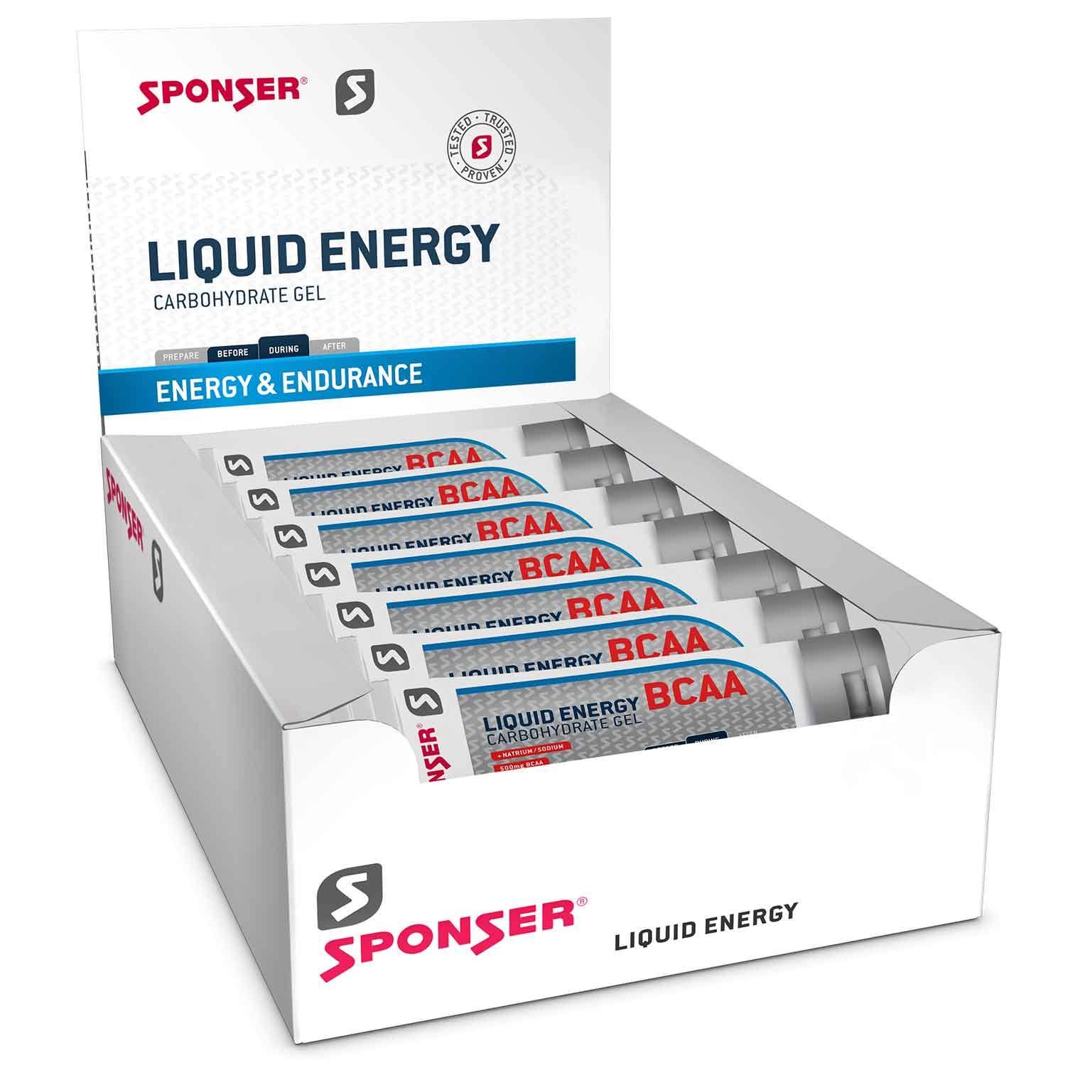 Produktbild von SPONSER Liquid Energy BCAA - Kohlenhydrat-Gel - Tube - 20x70g