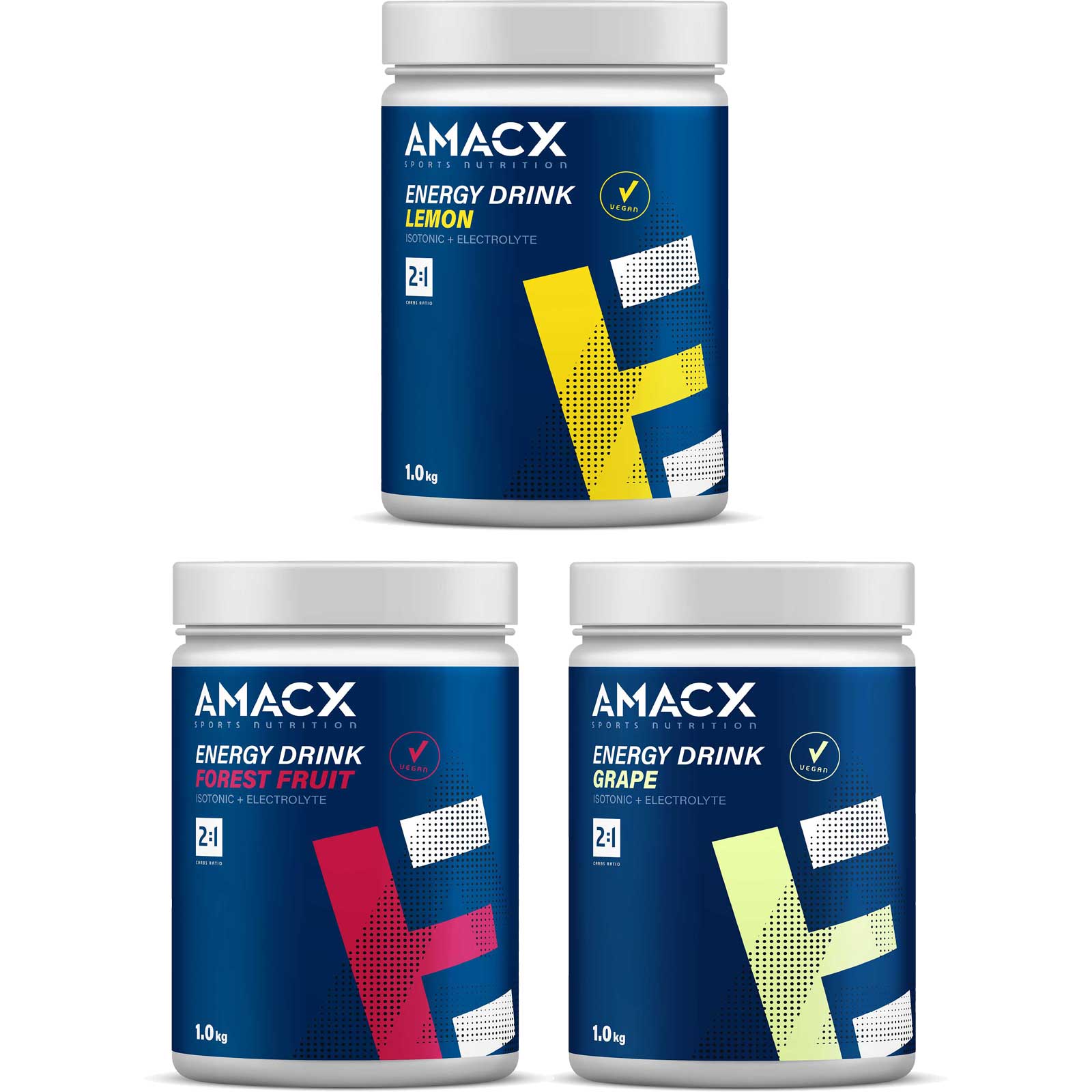 Picture of Amacx Energy Drink - Isotonic Carbohydrate Beverage Powder - 1000g