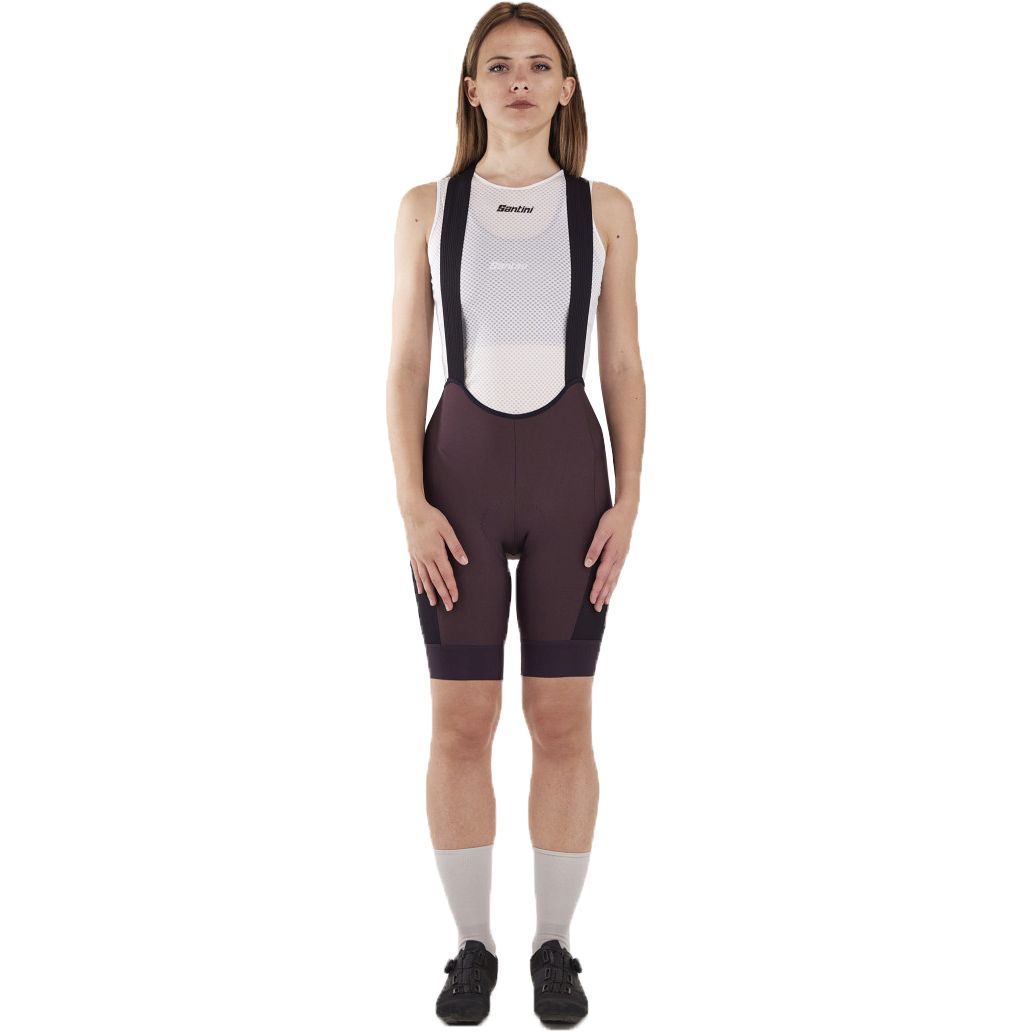 Picture of Santini Gravel Bib Shorts Women 3M1064C3WGRAVL - burgundy BU