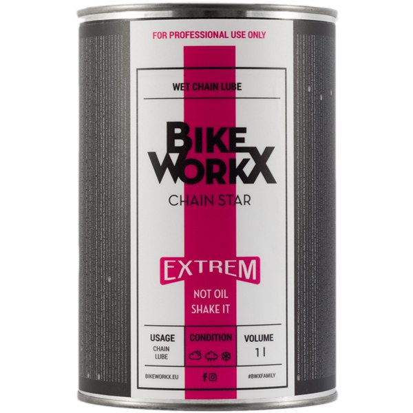 Productfoto van BikeWorkx Chain Star Extrem - Chain Lubricant - Can - 1000ml