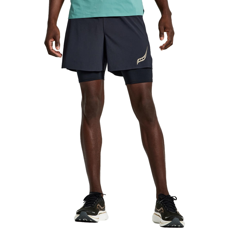 Picture of Saucony Pinnacle 5&quot; 2-in-1 Shorts - black