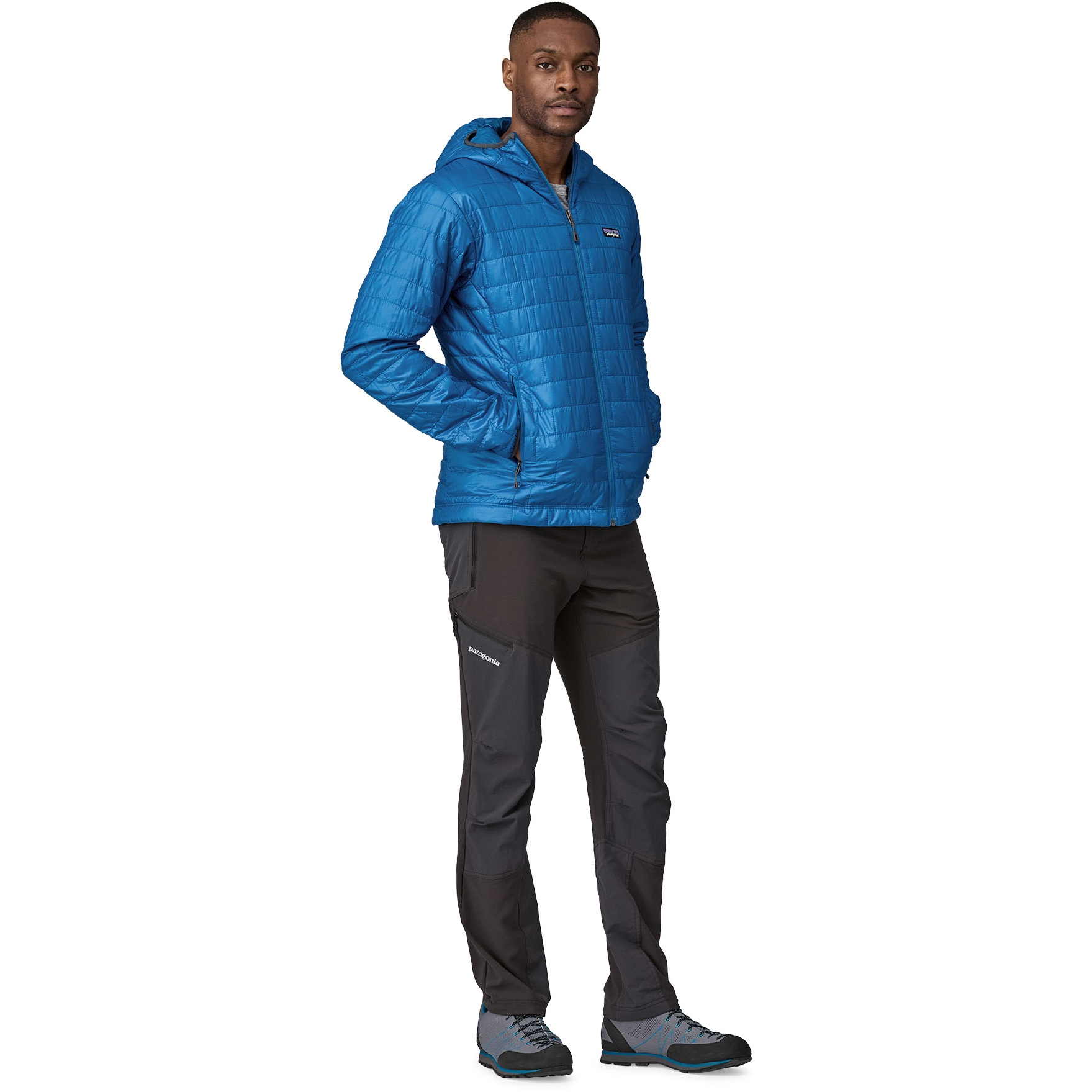 Patagonia men's nano puff hooded jacket online