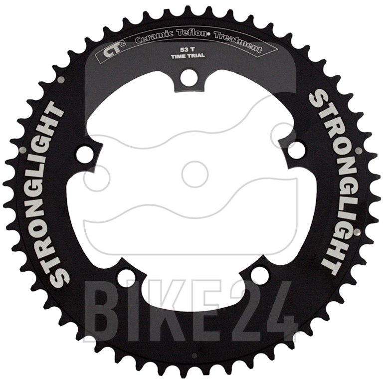 Productfoto van Stronglight CT2 Time Trial Chainring - 5-Arm - 130mm - Shimano 10/11-Speed