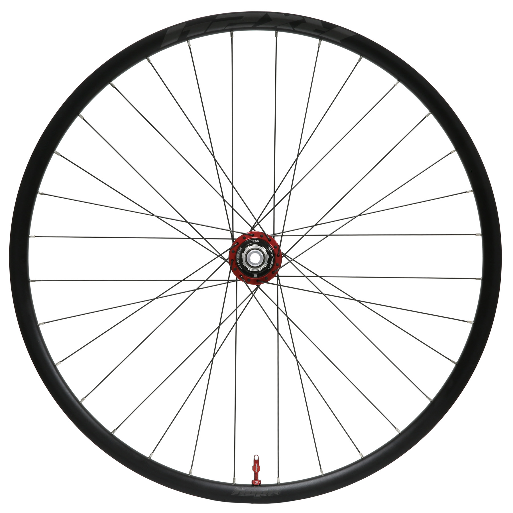 Produktbild von Hope RX24 - Pro 5 Hinterrad - 28&quot; | Clincher | 28-Loch | Centerlock - 12x142mm - XDR | rot