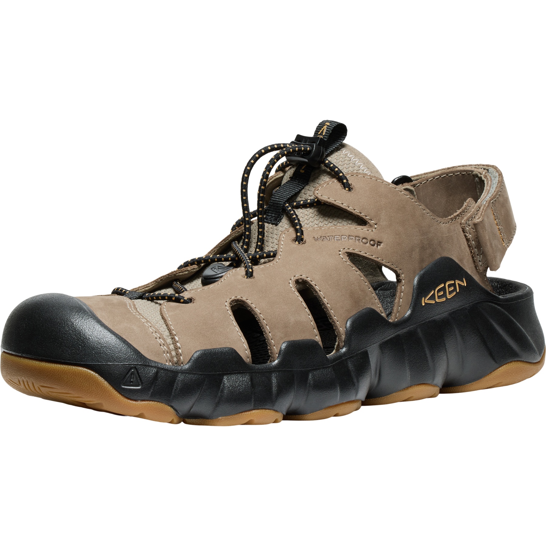 Produktbild von KEEN Hyperport Fisherman Leder Sandalen Herren - Brindle/Oak Buff